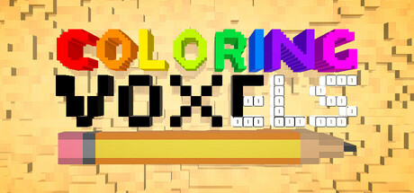 Coloring Voxels — Steam header