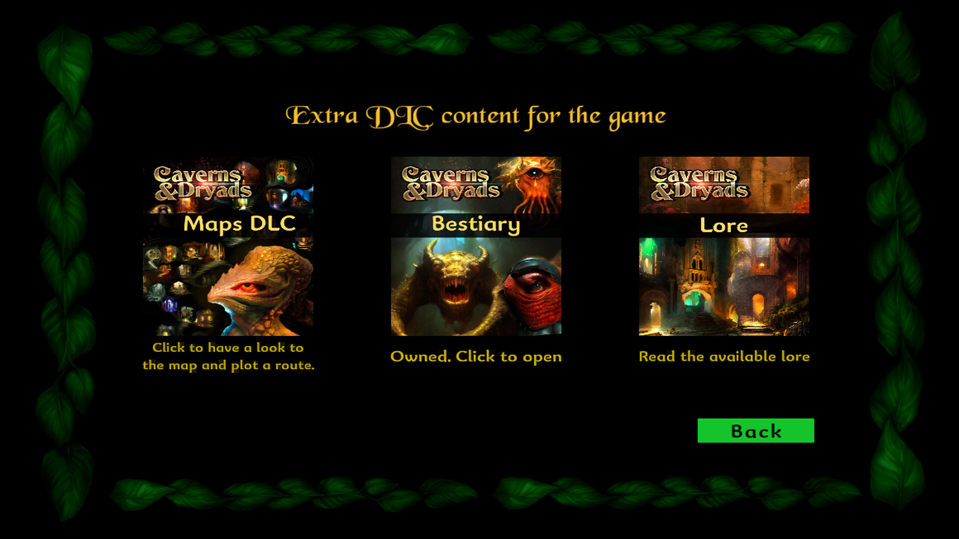 Caverns And Dryads screenshot 13