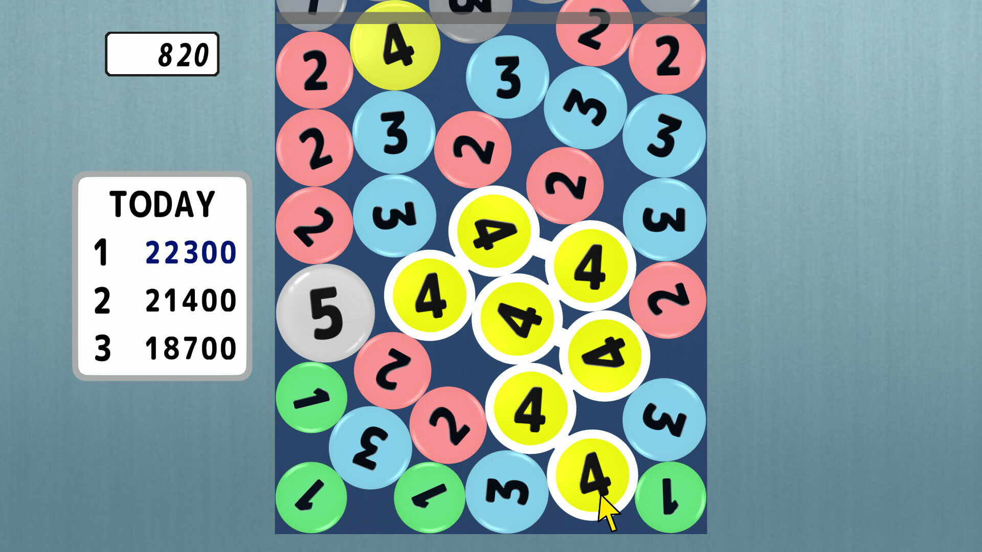 1234 connect puzzle screenshot 2