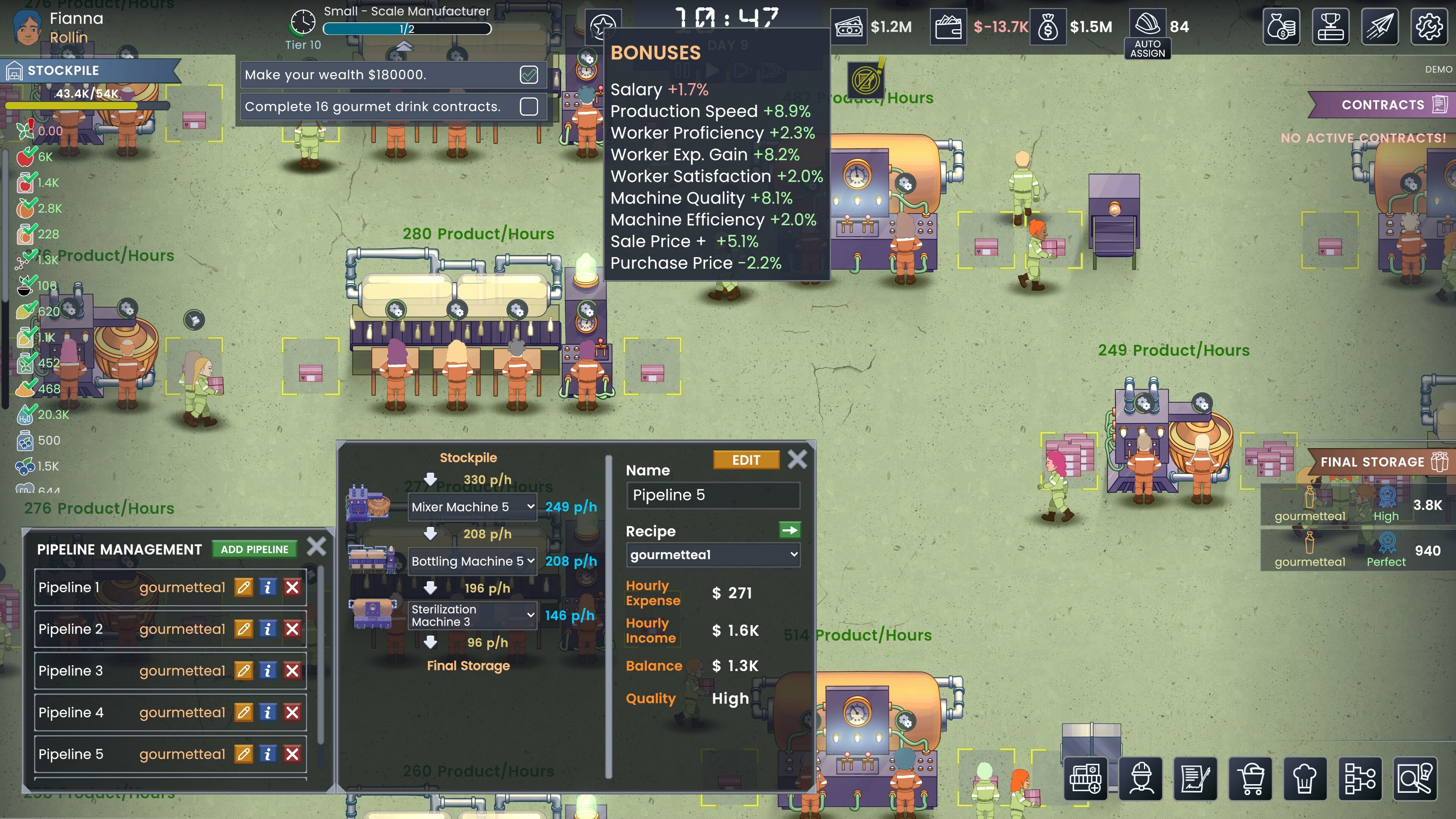 Fizz Flow: Factory Management screenshot 4