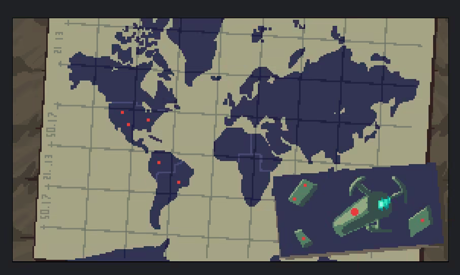 Example of early version of Campaign Map Screen