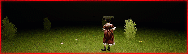 Gameplay game Dead by Backrooms Anomaly: Cảnh nhân vật nữ đang đứng trong một căn phòng rộng lớn, có nền và tường màu vàng nhạt, tạo không khí kinh dị bí ẩn.