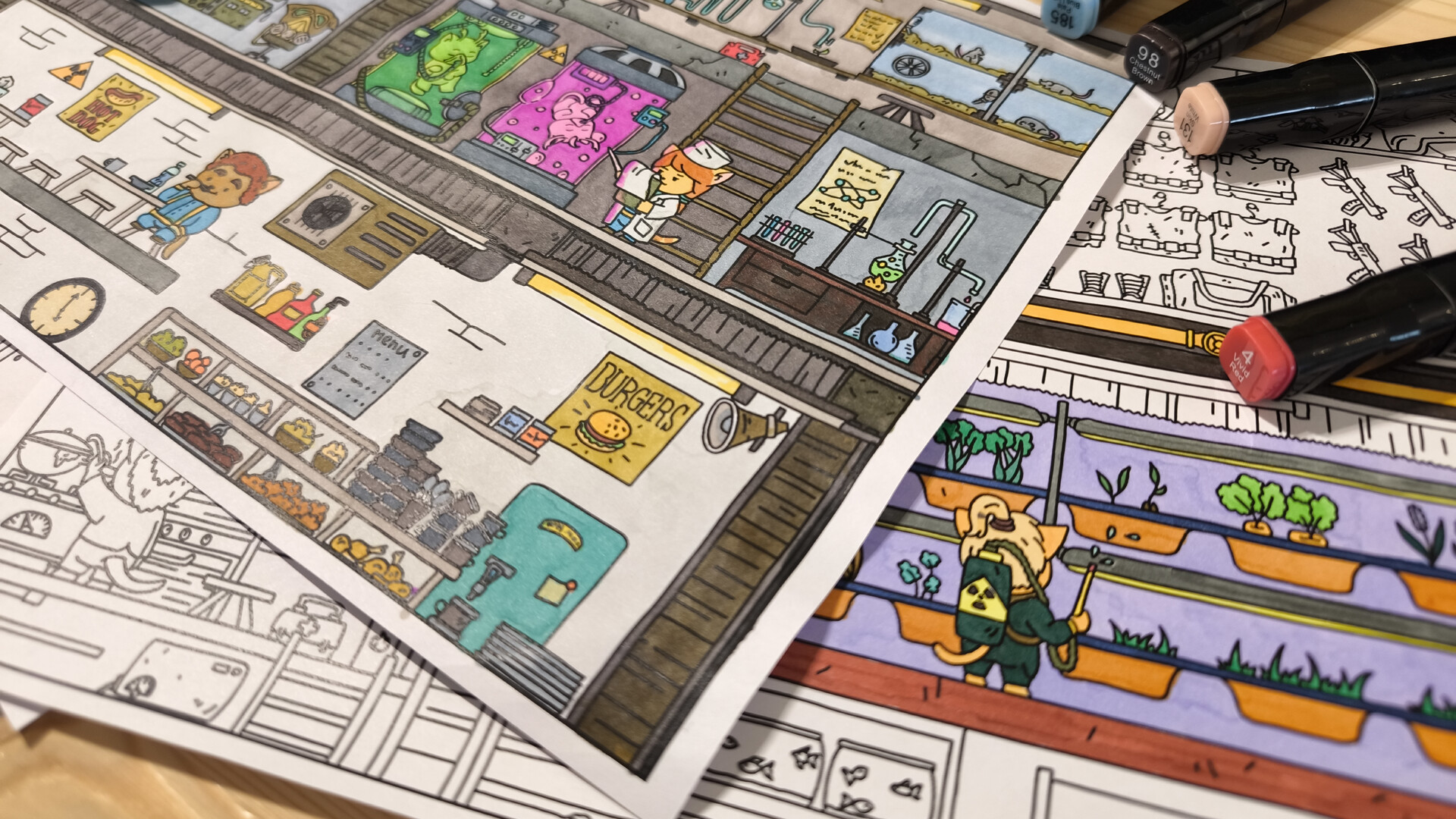FIND ALL: Bunker - Coloring Book screenshot 4