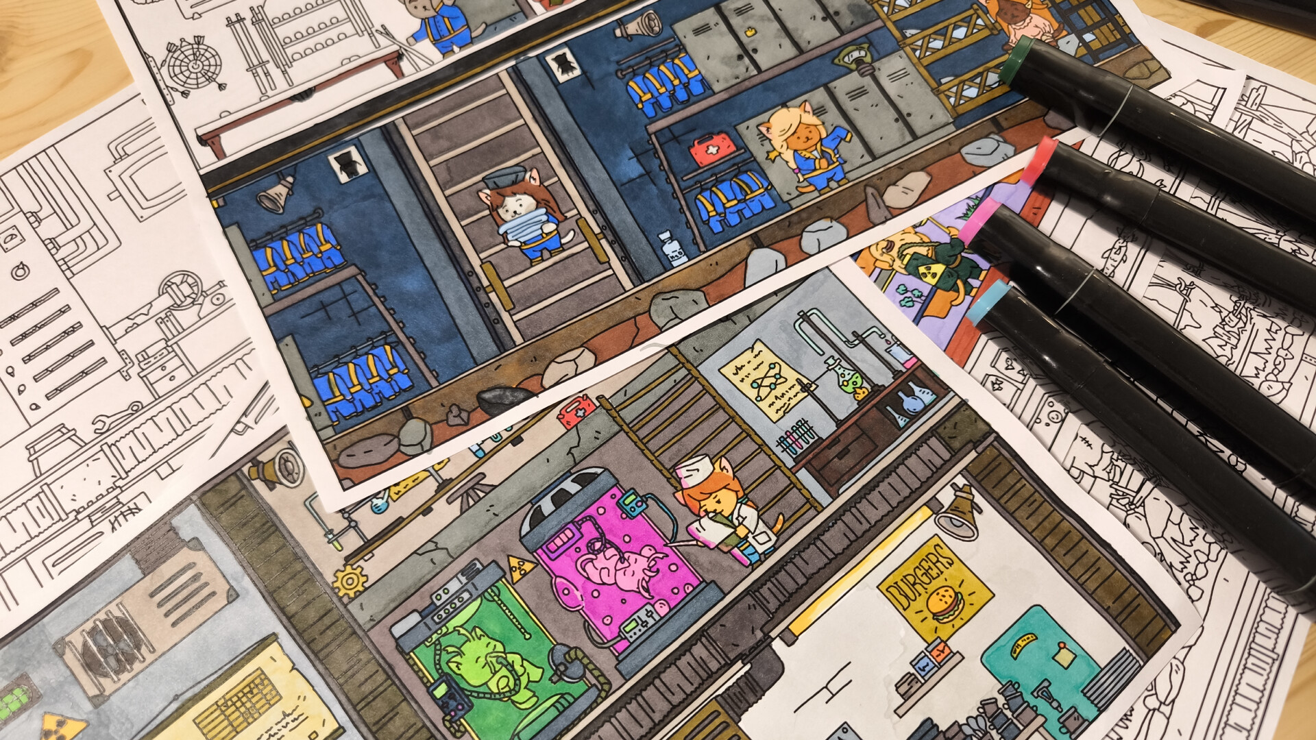 FIND ALL: Bunker - Coloring Book screenshot 2