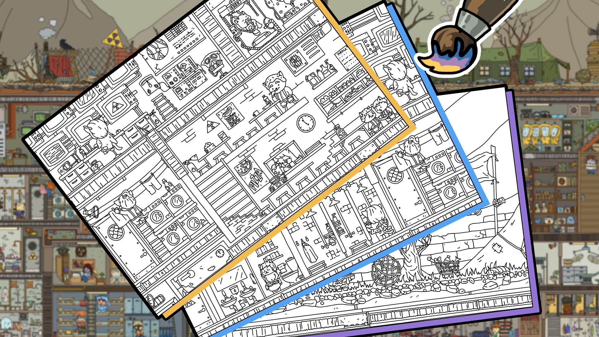 FIND ALL: Bunker - Coloring Book screenshot 3