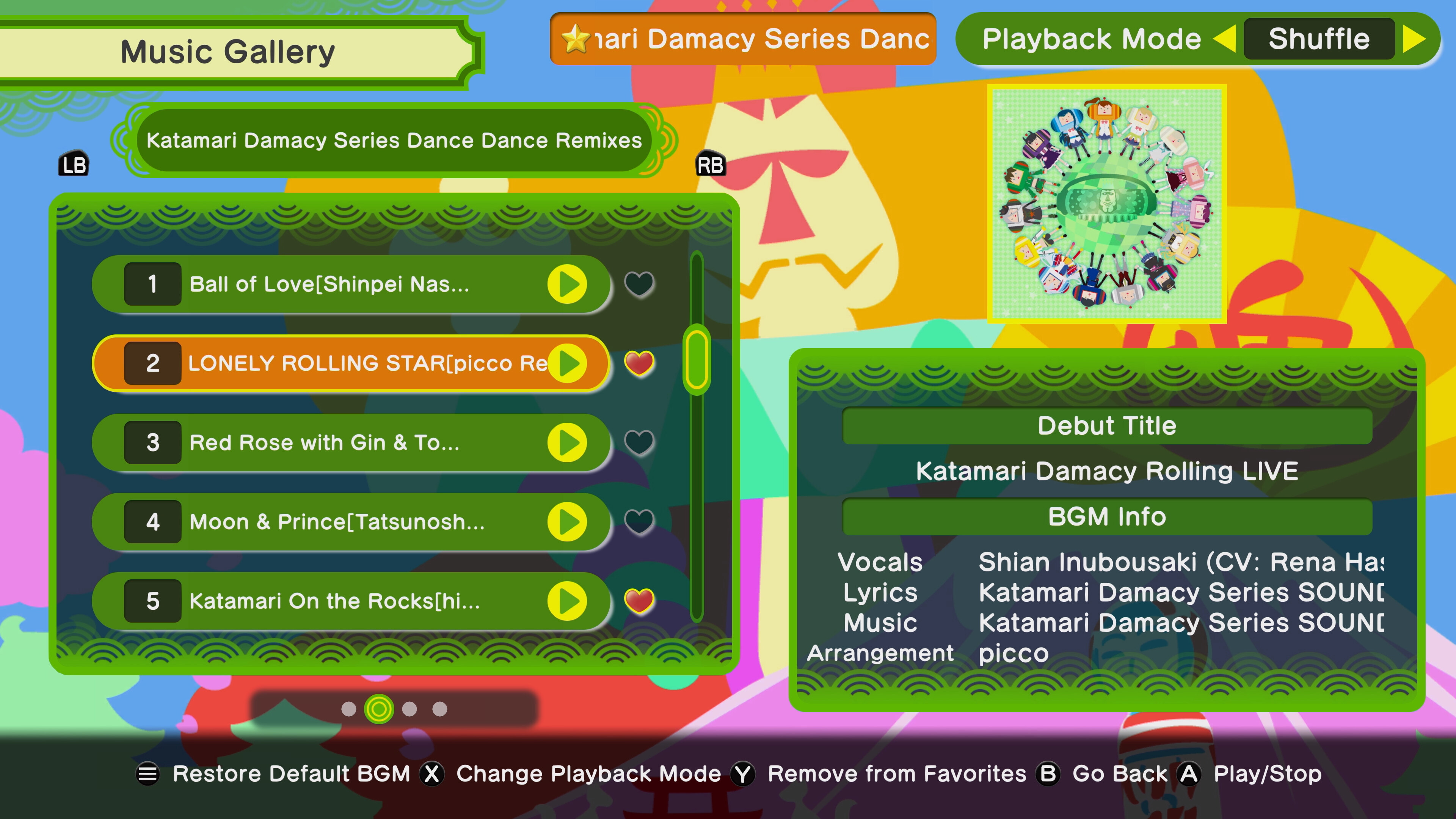 Once Upon A KATAMARI - Katamari Damacy Series Dance Dance Remixes screenshot 1