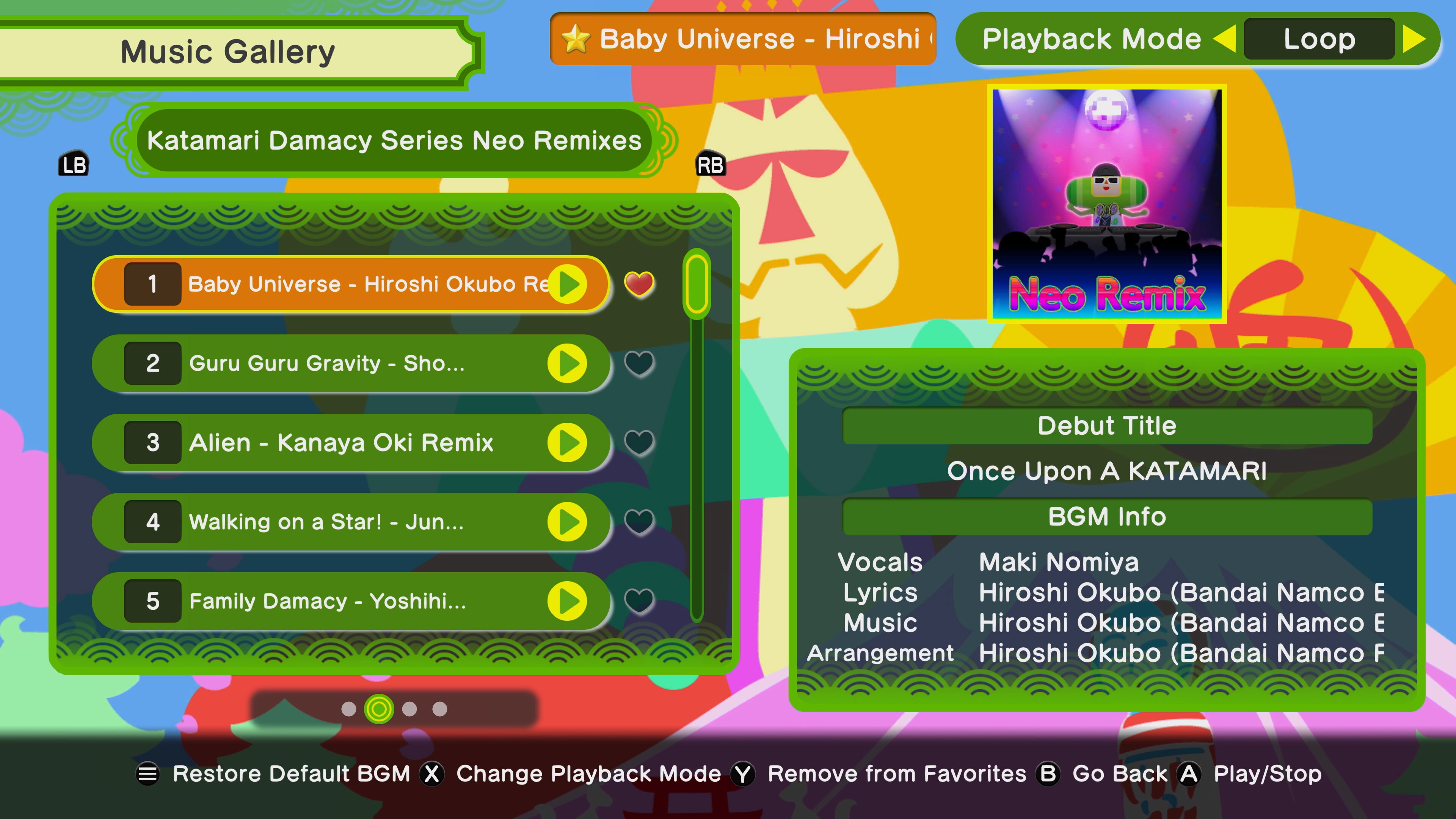 Once Upon A KATAMARI - Katamari Damacy Series Neo Remixes screenshot 1