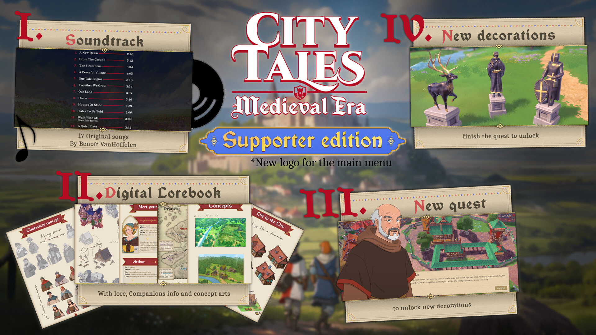 City Tales - Medieval Era - Supporter Pack screenshot 1