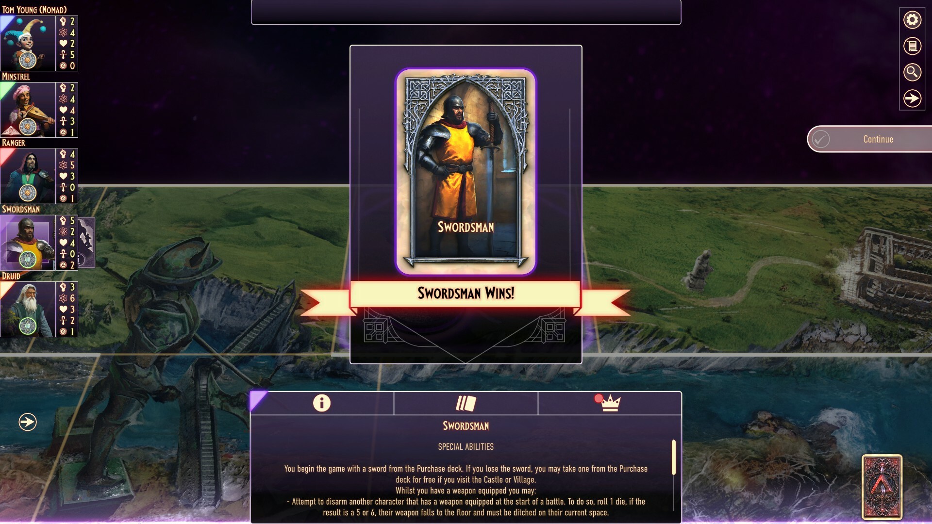 Talisman: Digital 5th Edition - The Swordsman Character screenshot 1