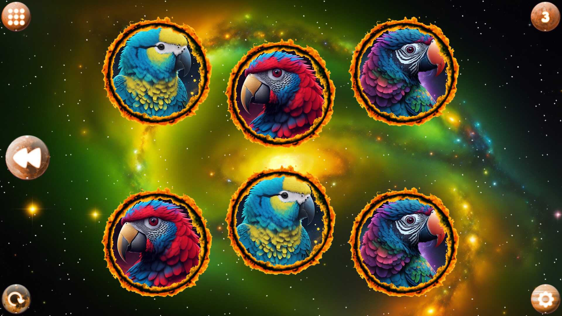 Space Memory: Parrots screenshot 2