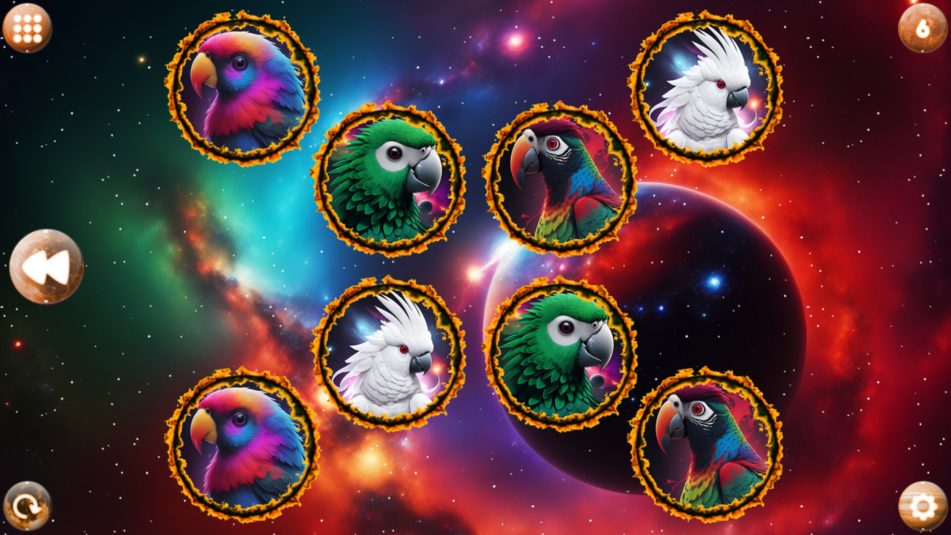 Space Memory: Parrots screenshot 3