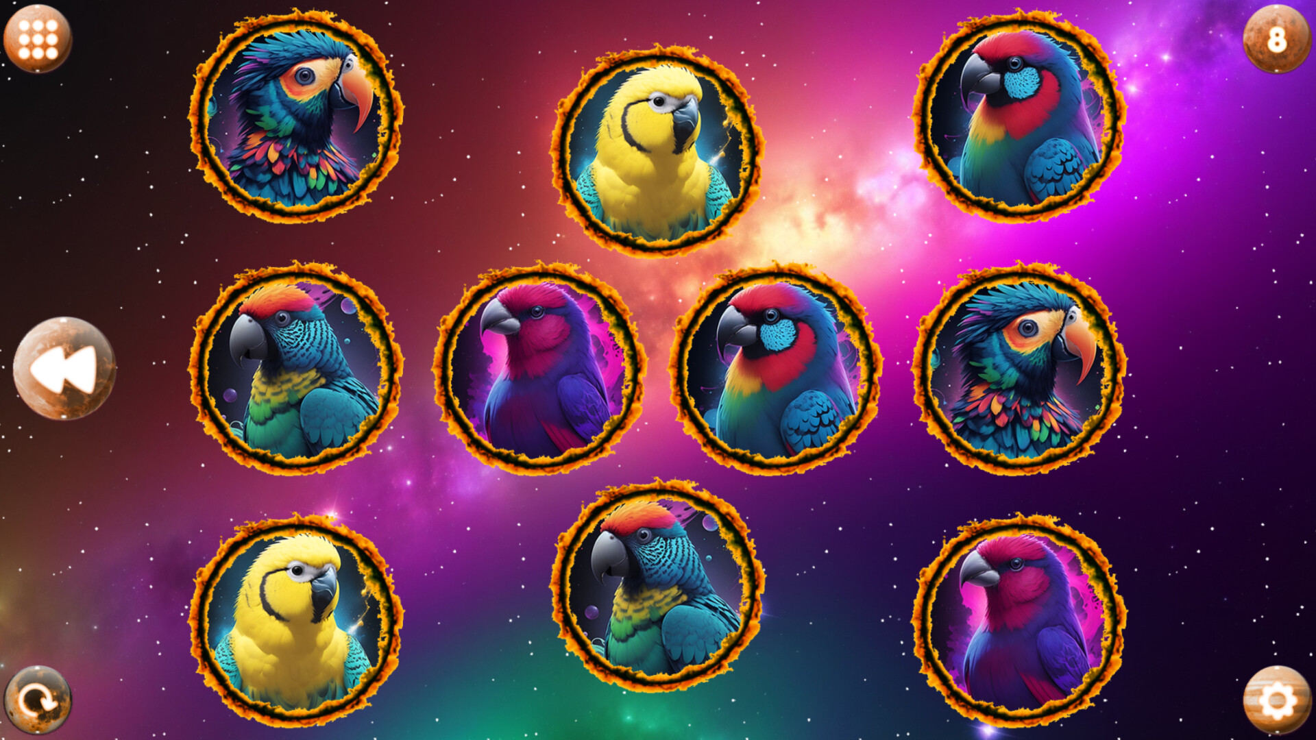 Space Memory: Parrots screenshot 4