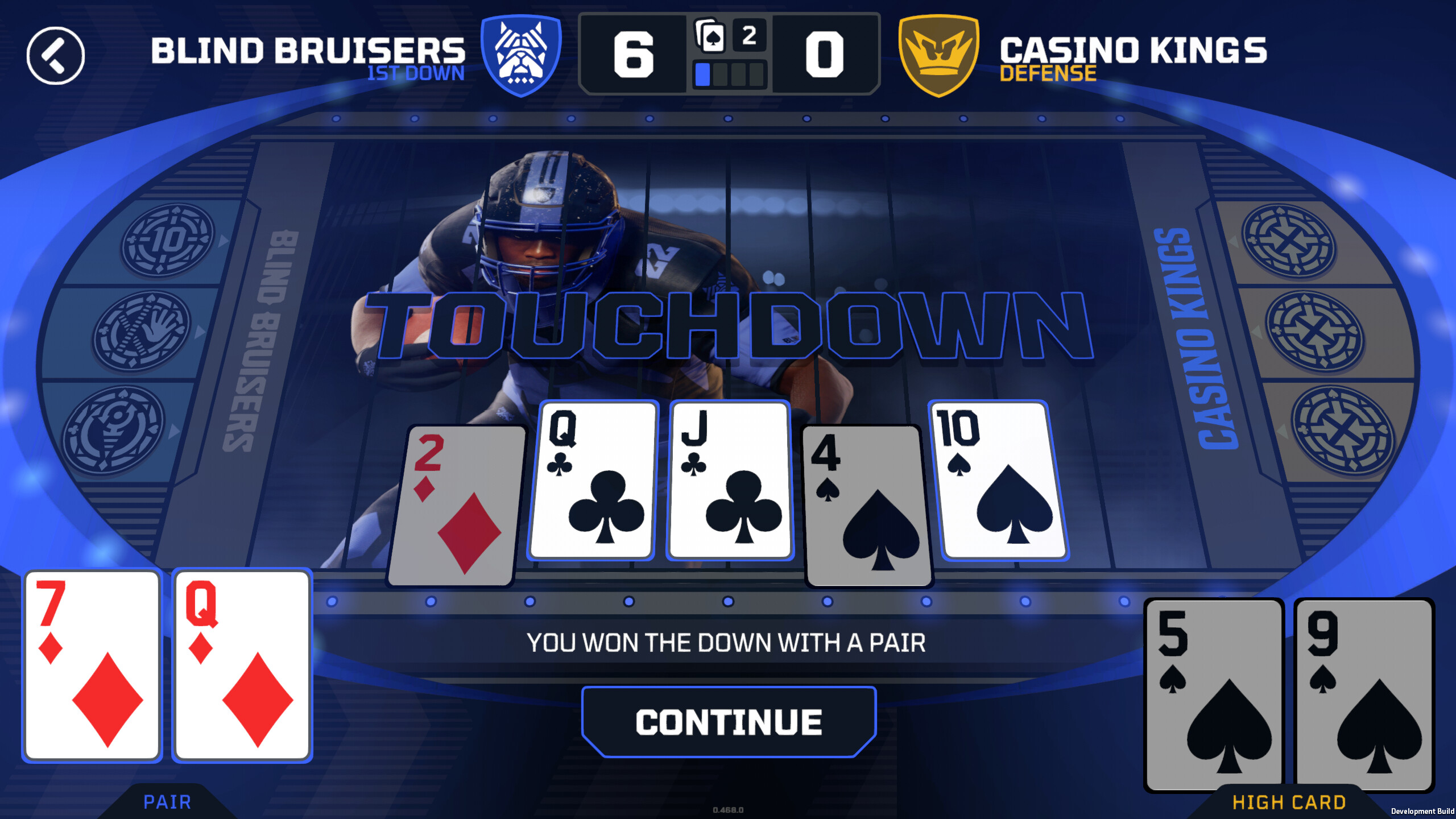 Touchdown Poker screenshot 1