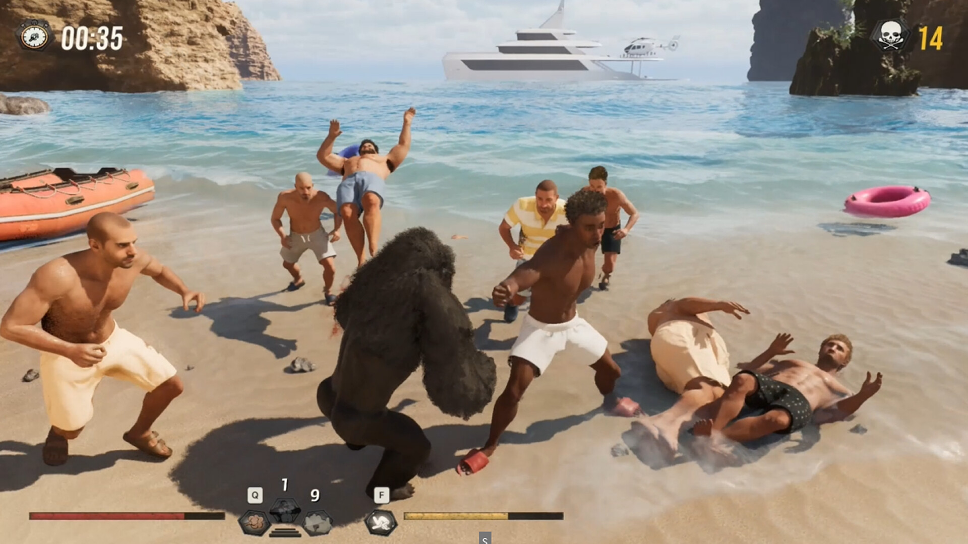 Gorilla Vs 100 Men screenshot 1