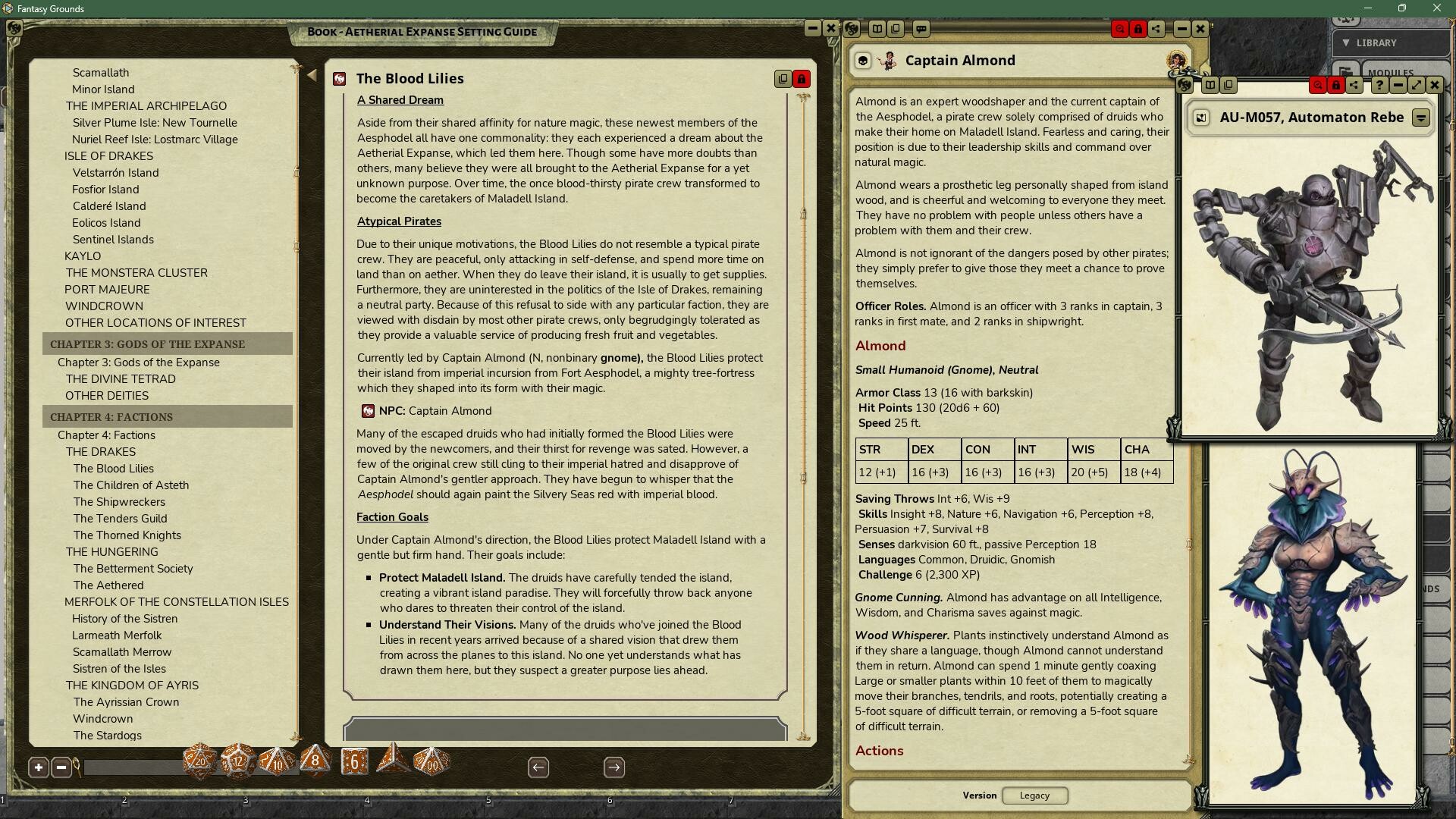 Fantasy Grounds - Aetherial Expanse: Setting Guide screenshot 5