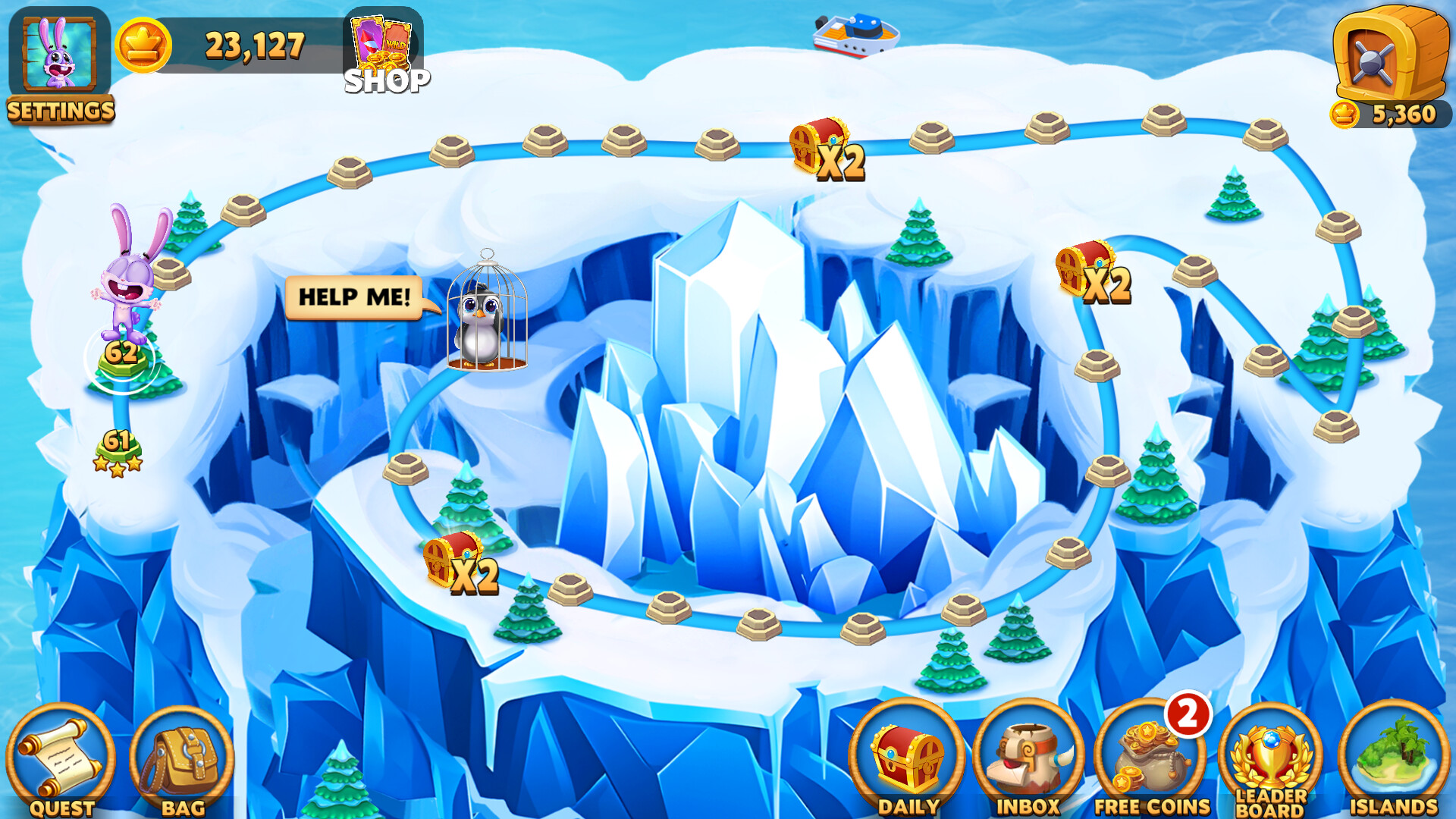 不同的地圖場景展示,每個區域都有獨特的環境設計