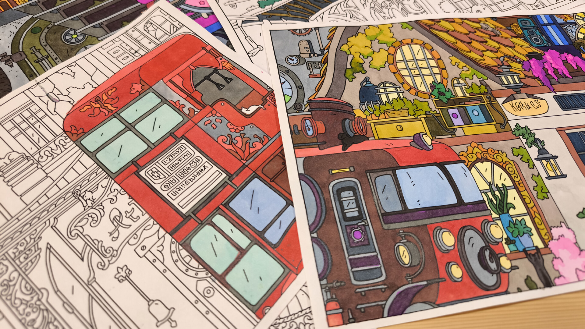 FIND KITTENS 3: Steampunk - Coloring Book screenshot 6