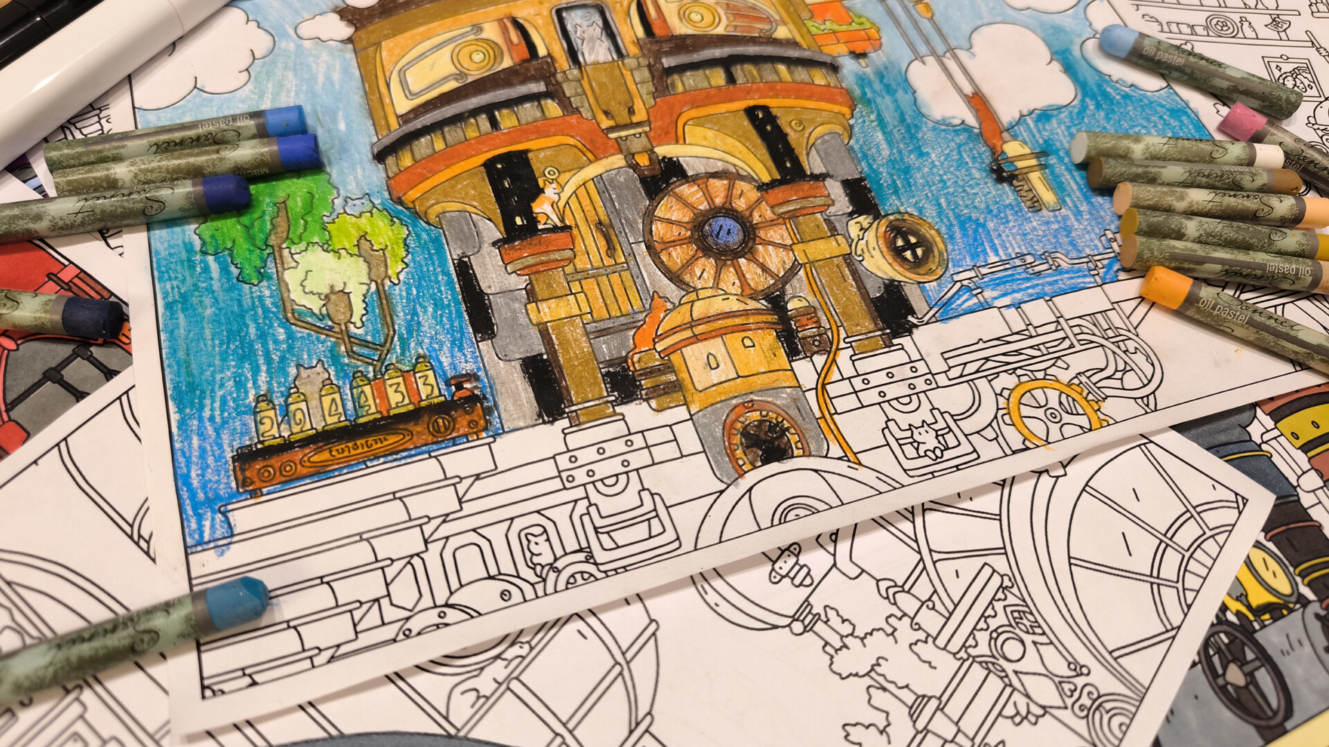 FIND KITTENS 3: Steampunk - Coloring Book screenshot 4