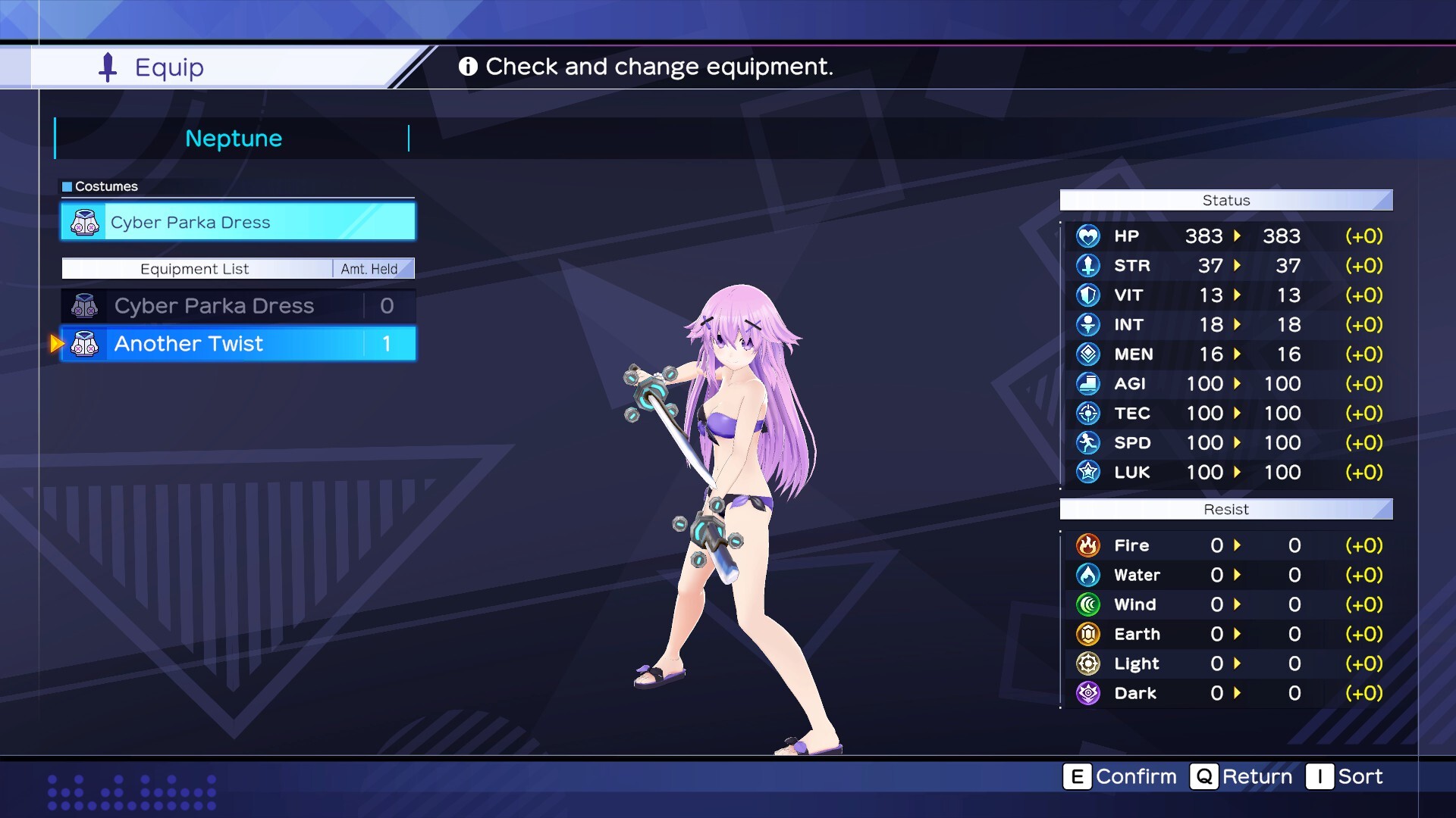 Neptunia Game Maker R:Evolution - Swimsuit Costume Set screenshot 3