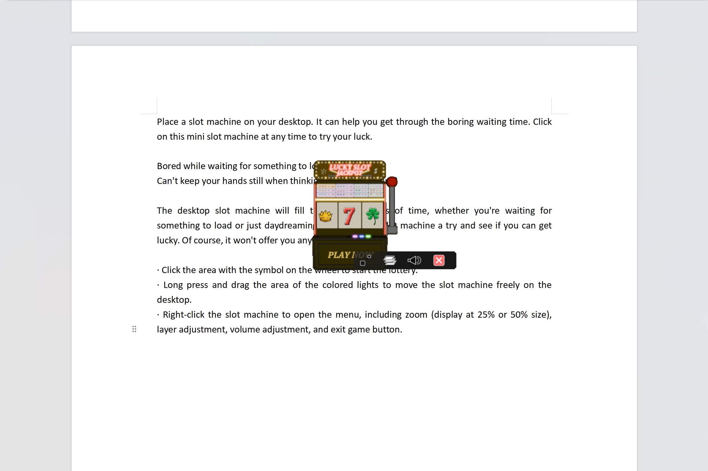 Desktop Slot screenshot 3