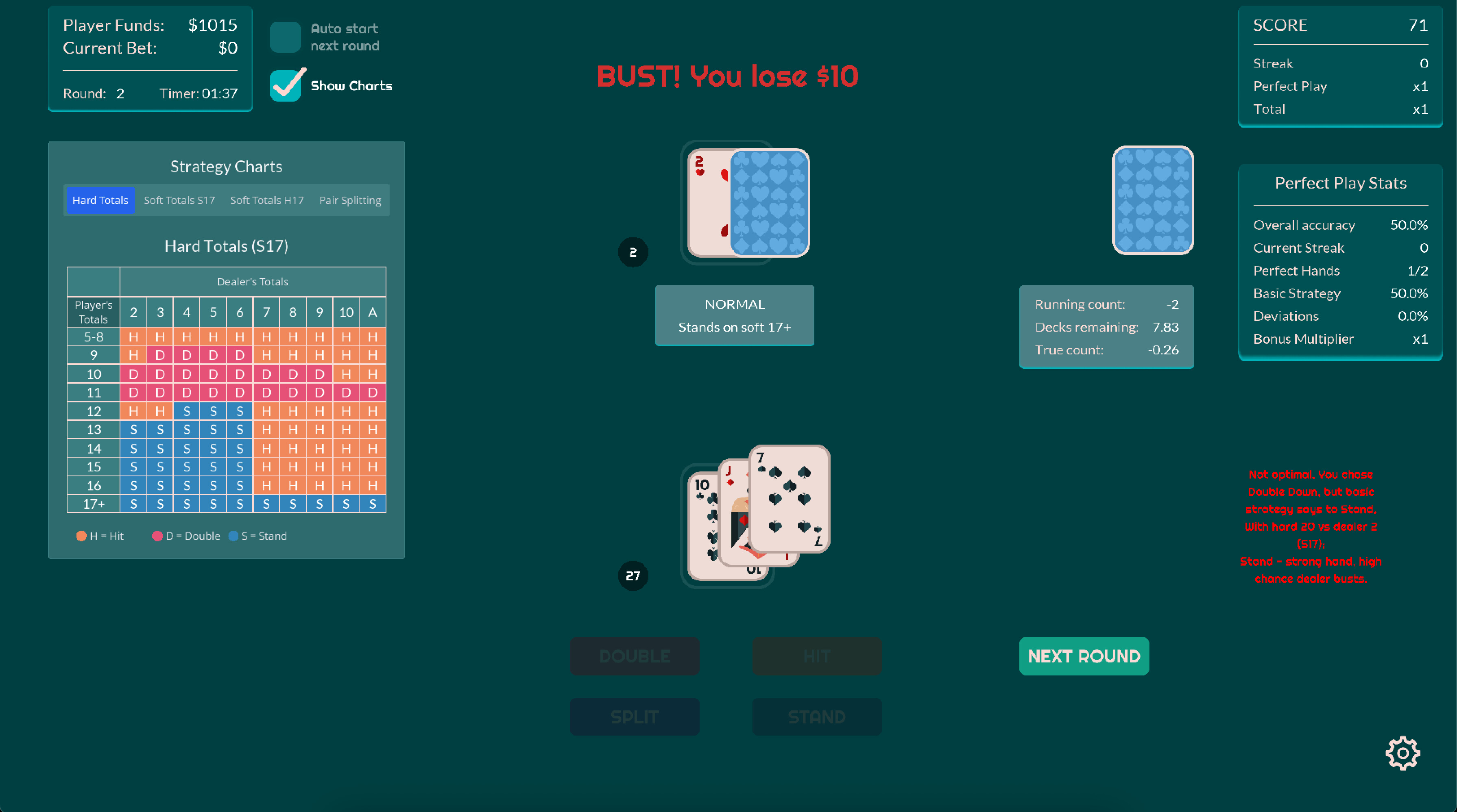 Lucid Blackjack screenshot 5