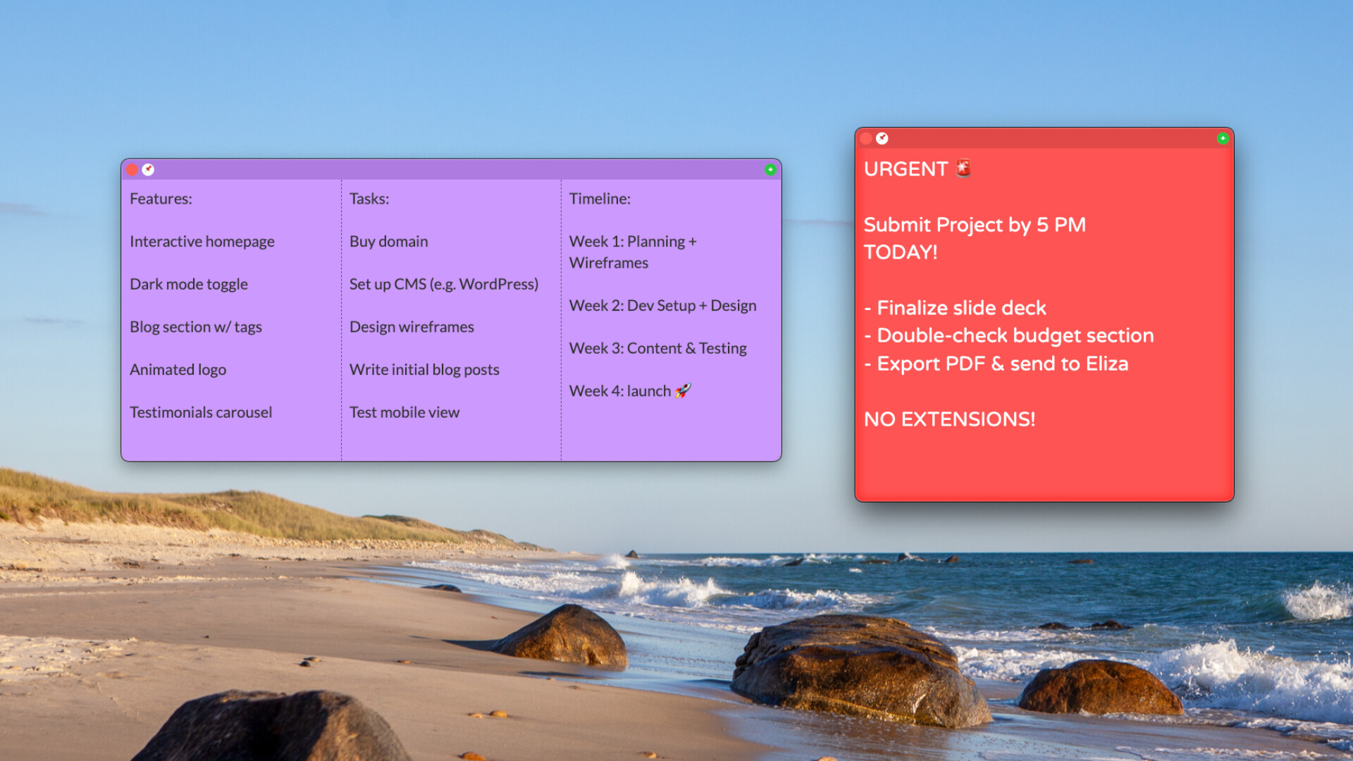 Plain Text Sticky Notes screenshot 5