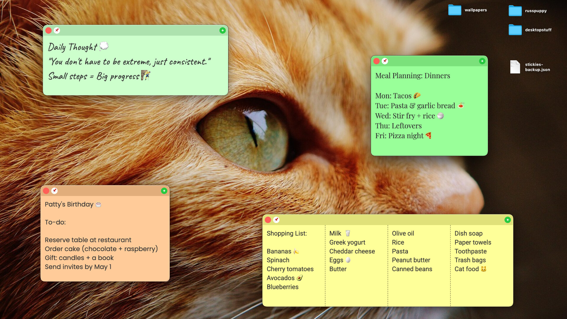Plain Text Sticky Notes screenshot 1