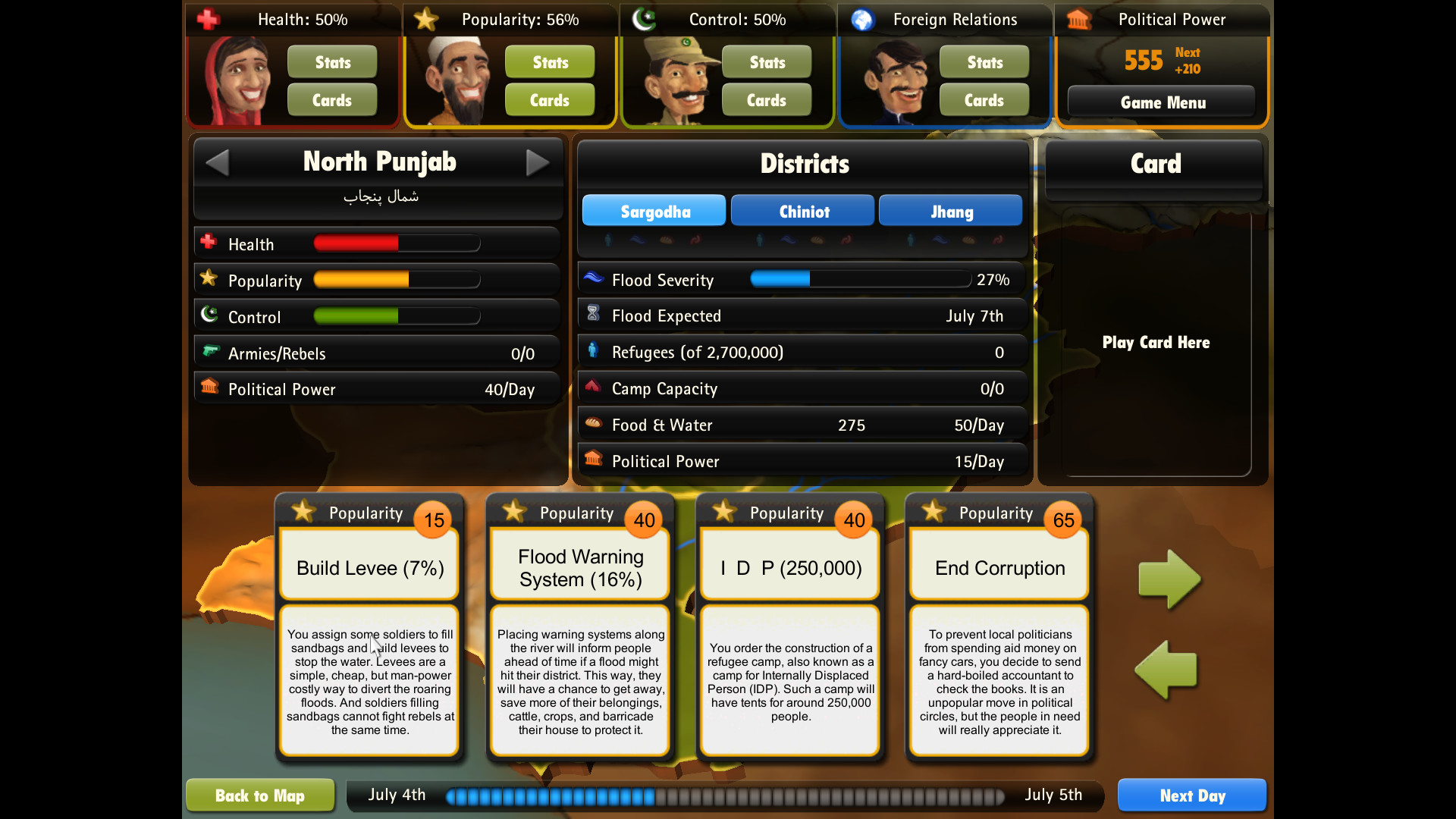 President for a Day - Floodings screenshot 3