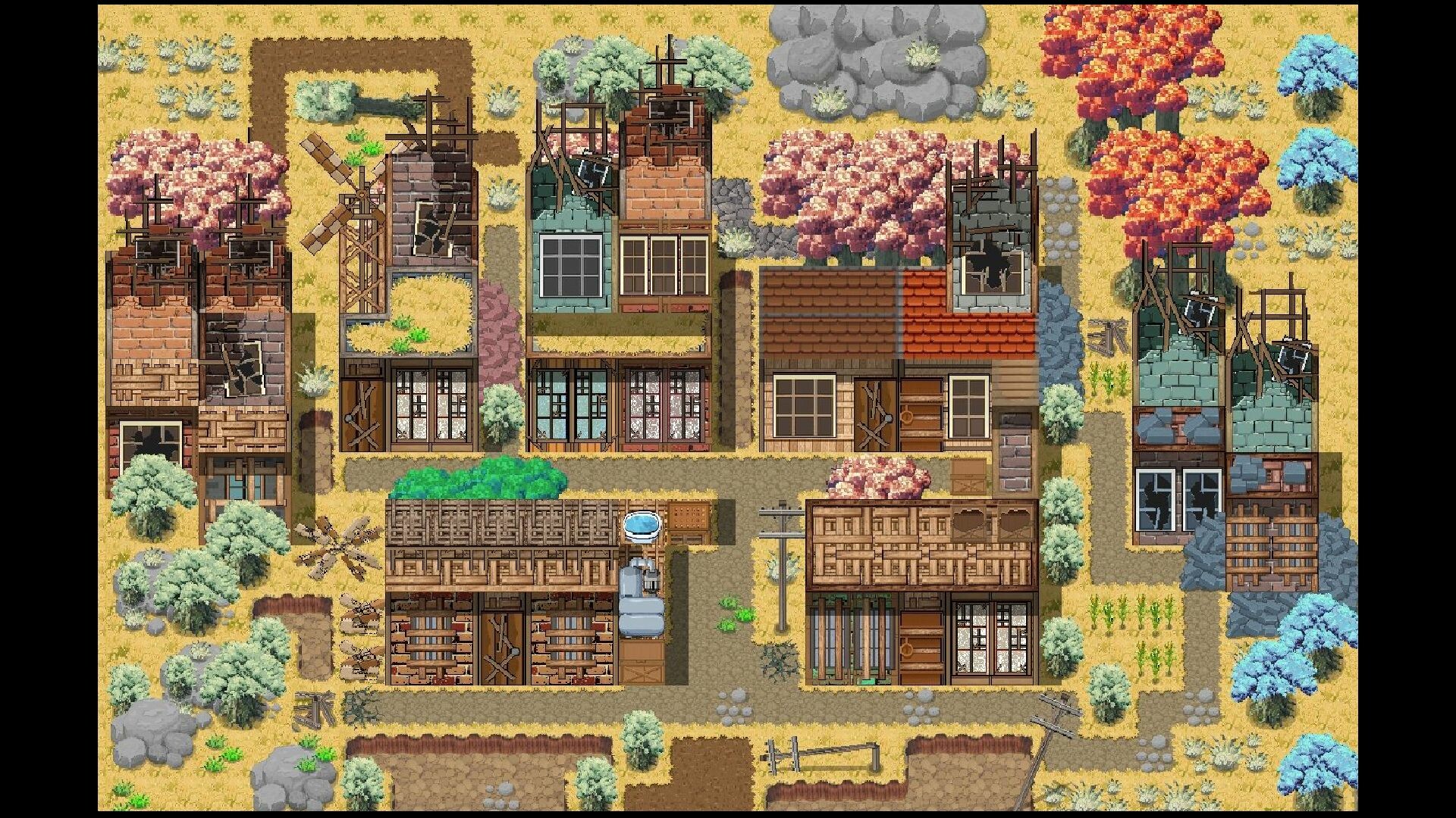 Steam：RPGツクールMZ - NEONPIXEL - アニメ風の終末タイルセット