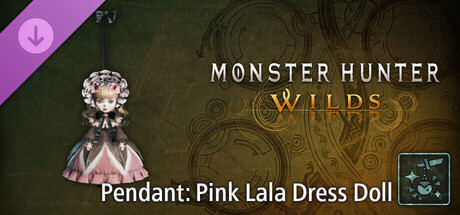 Monster Hunter Wilds - Colgante: Muñeca con vestido lala rosa