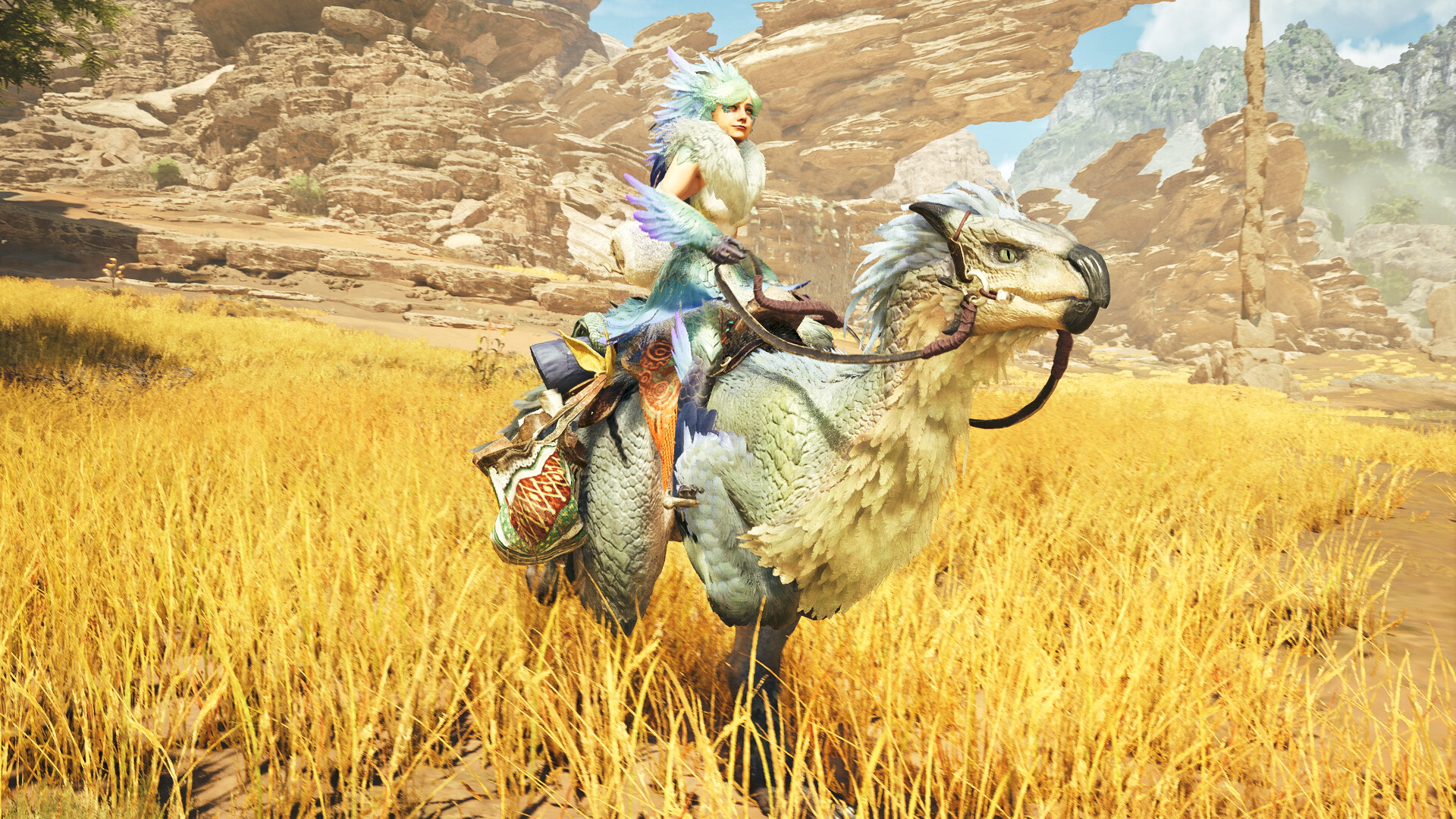 Monster Hunter Wilds - Alma Outfit: Featherskirt Seikret Dress screenshot 4