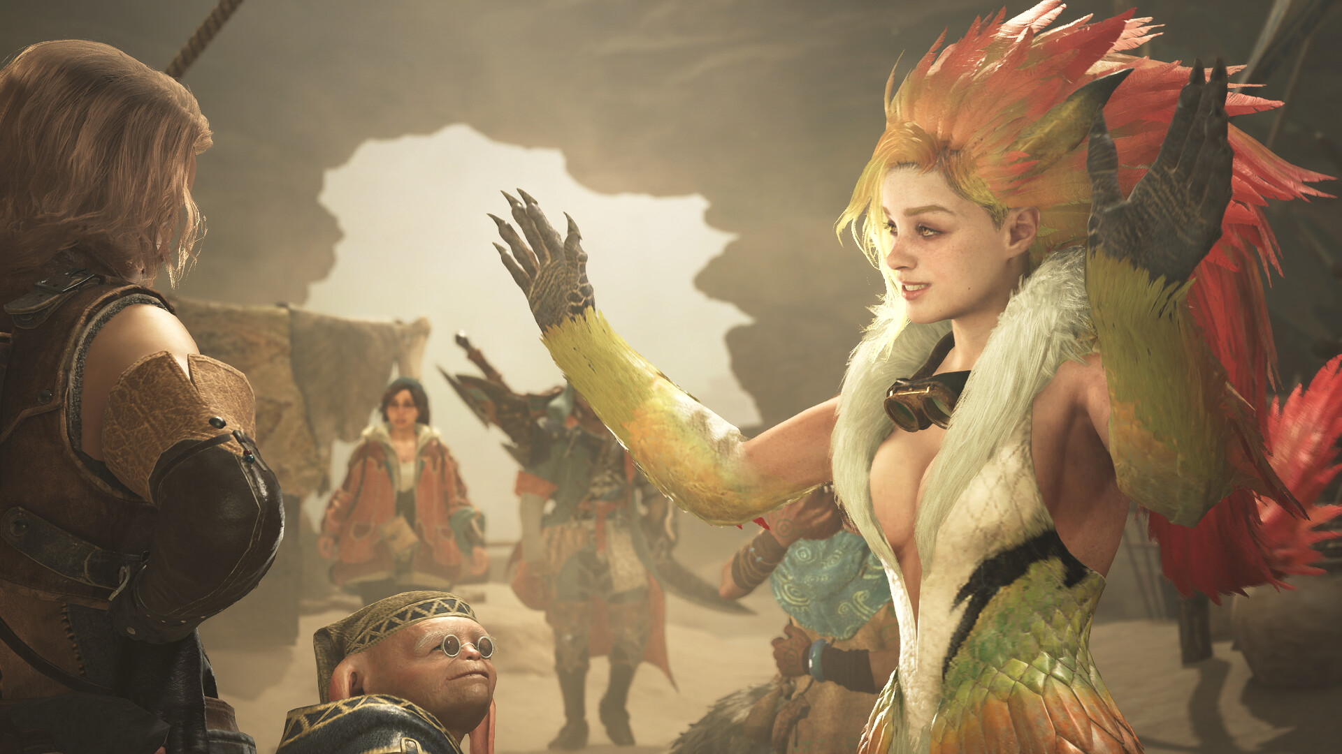 Monster Hunter Wilds - Gemma Outfit: Redveil Seikret Dress screenshot 2