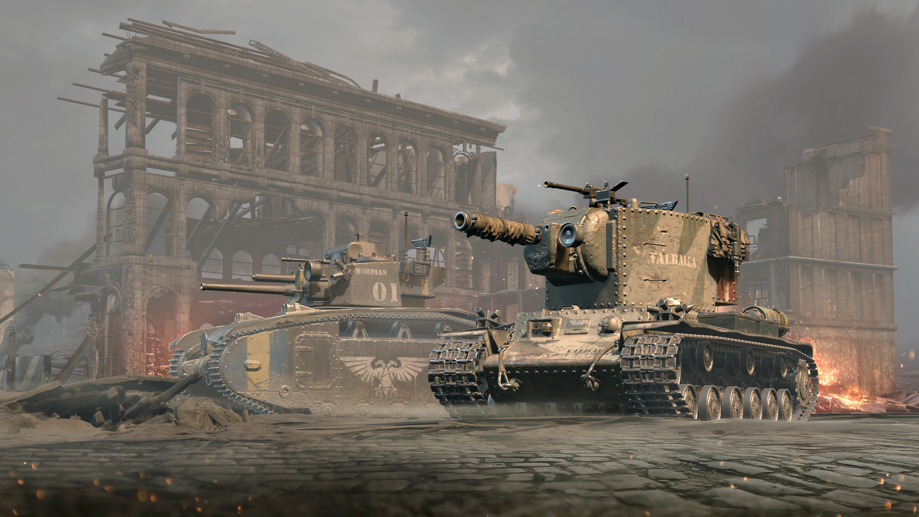 World of Tanks — KV-2 (R) and 3D styles pack screenshot 1