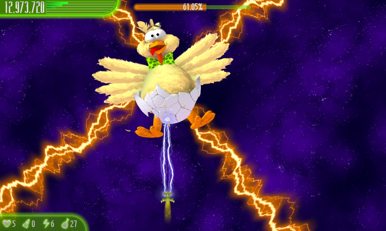 Chicken Invaders 4 - Easter Edition screenshot 1
