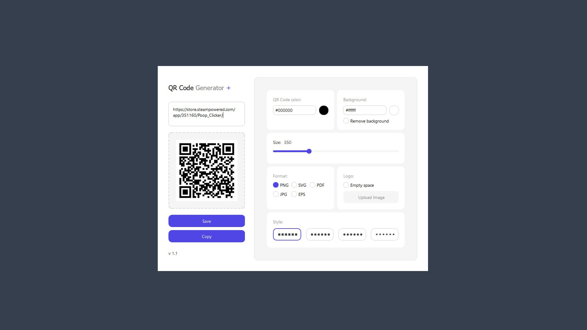 QR Code Generator Plus screenshot 1