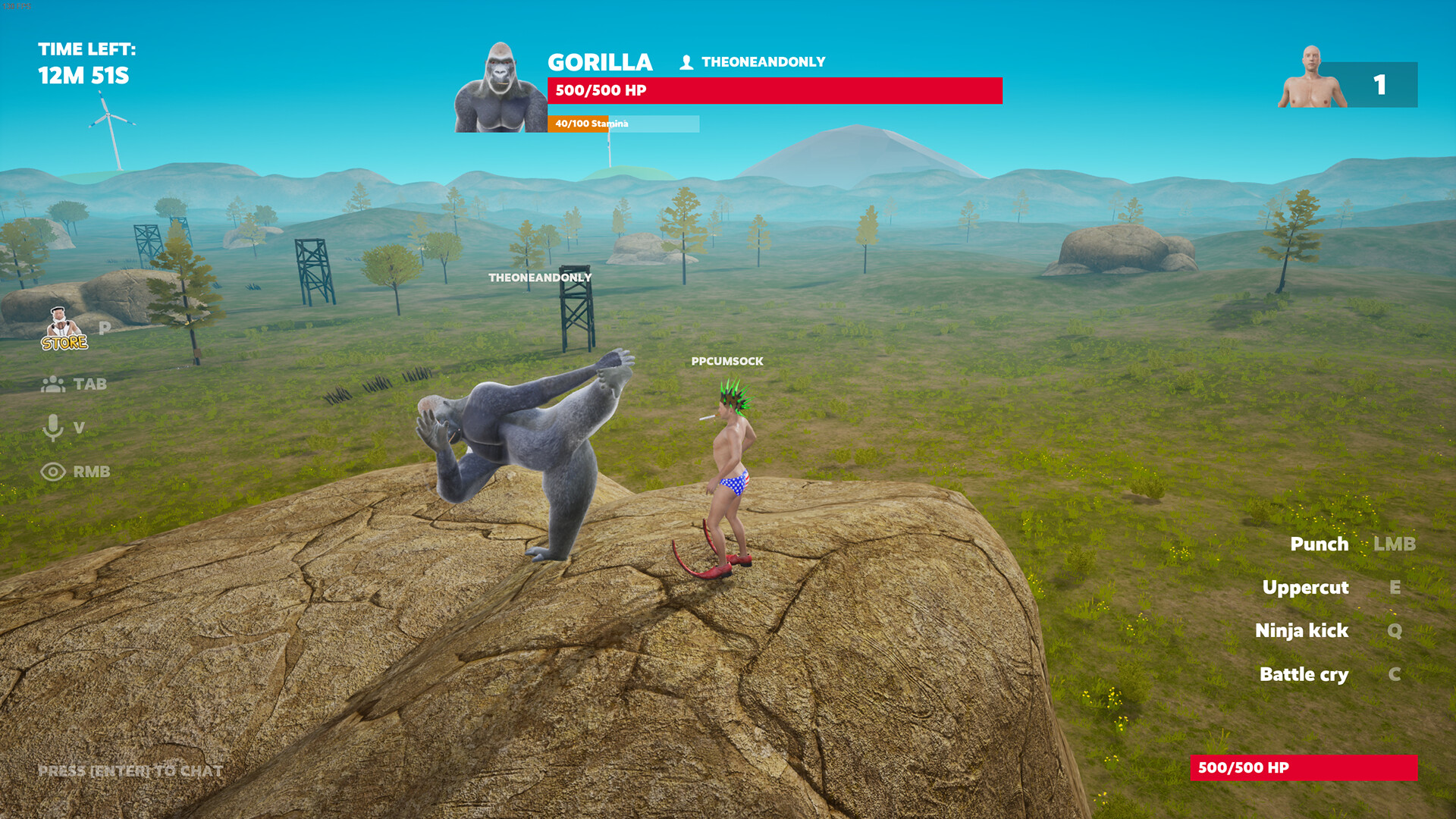 100 Men vs 1 Gorilla screenshot 9