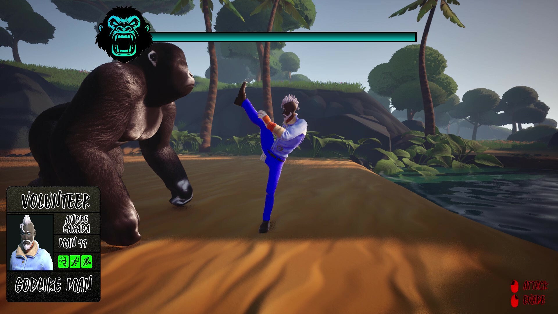 100 MEN VS GORILLA screenshot 3