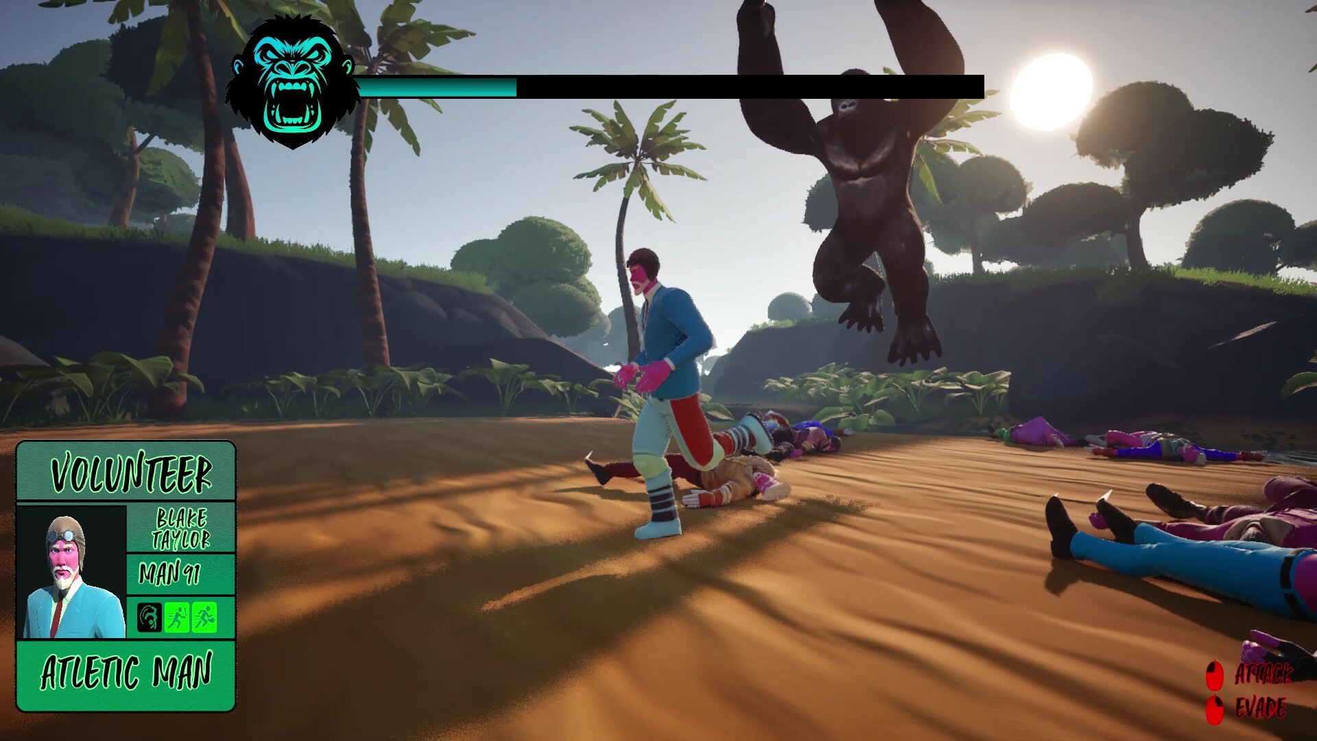 100 MEN VS GORILLA screenshot 4