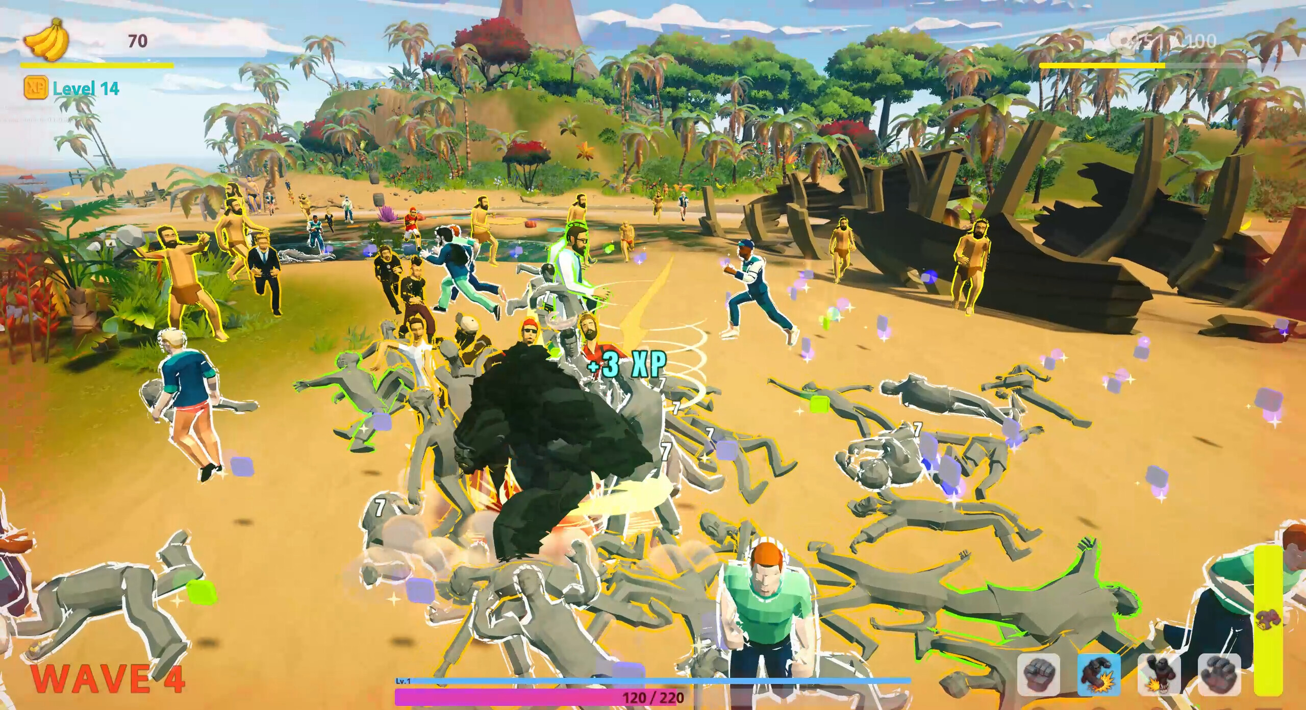 The Showdown: Gorilla vs 100 screenshot 3