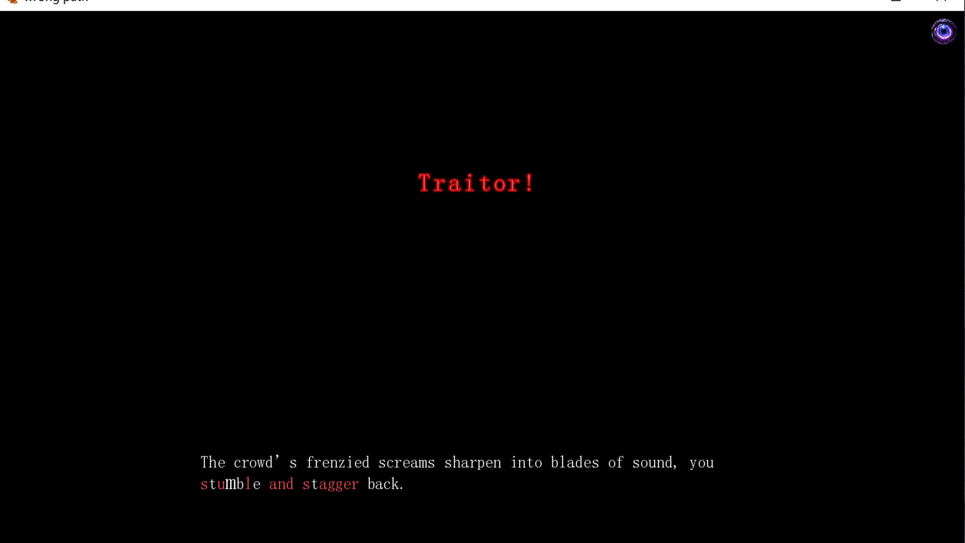 Wrong path screenshot 3
