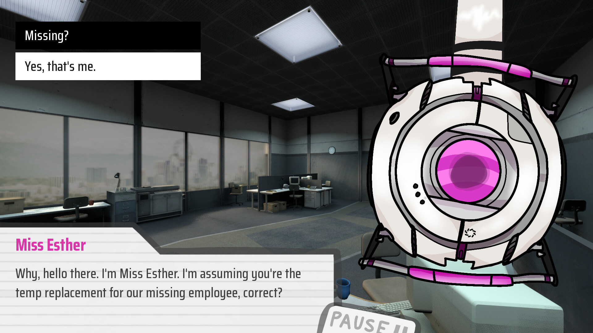Aperture Dating Simulator screenshot 1