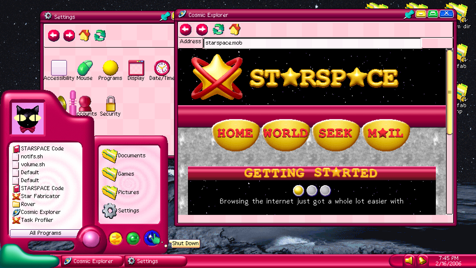 mobOS screenshot 1