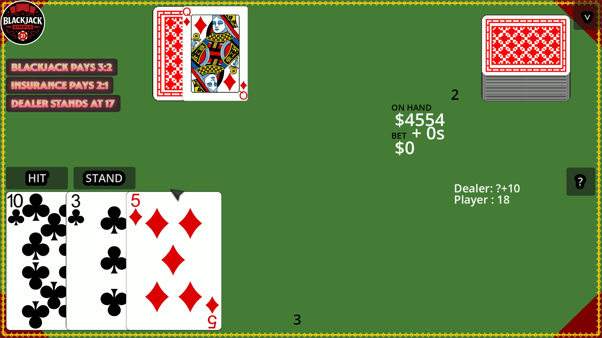Blackjack Simple screenshot 4
