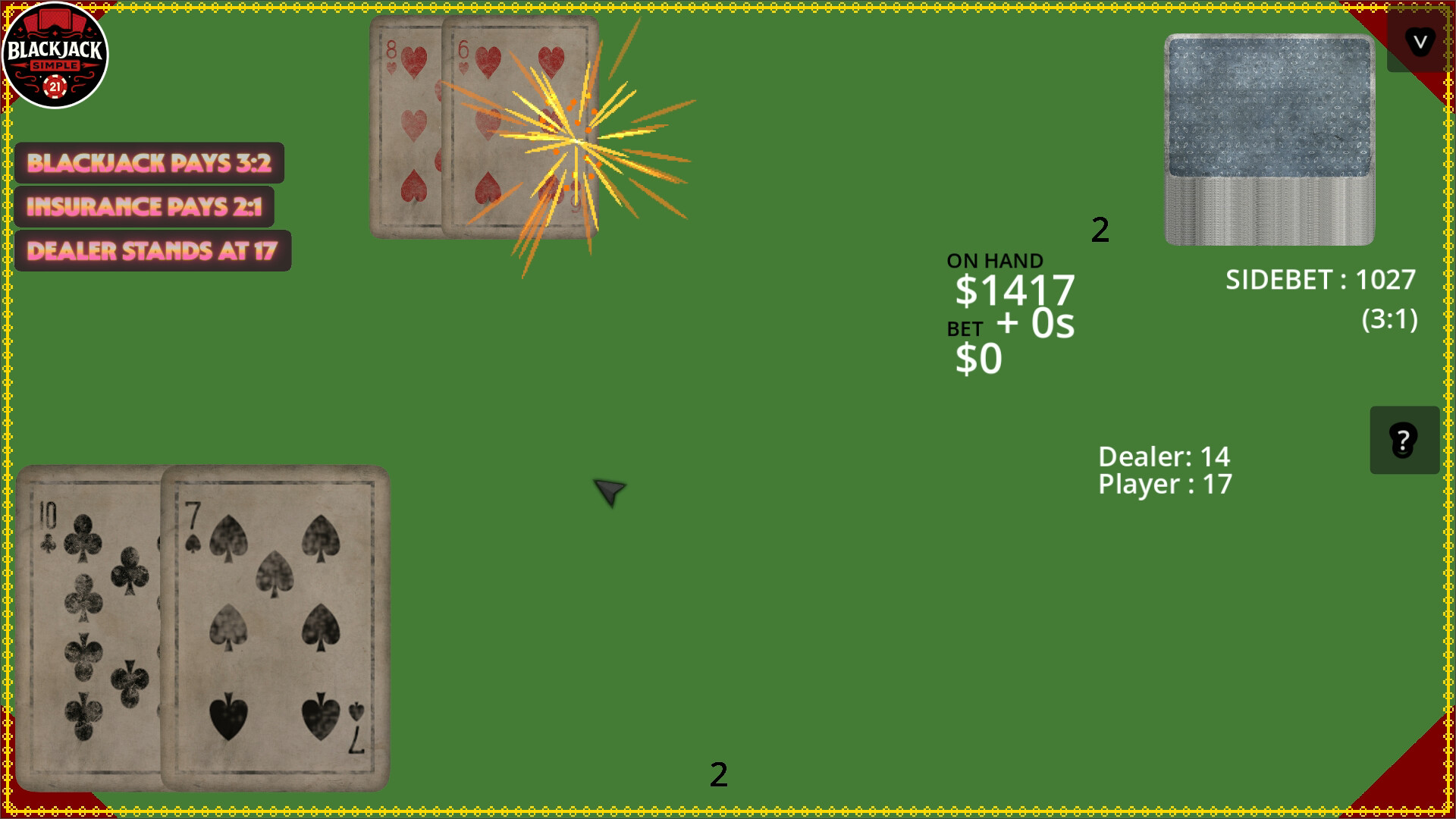 Blackjack Simple screenshot 5