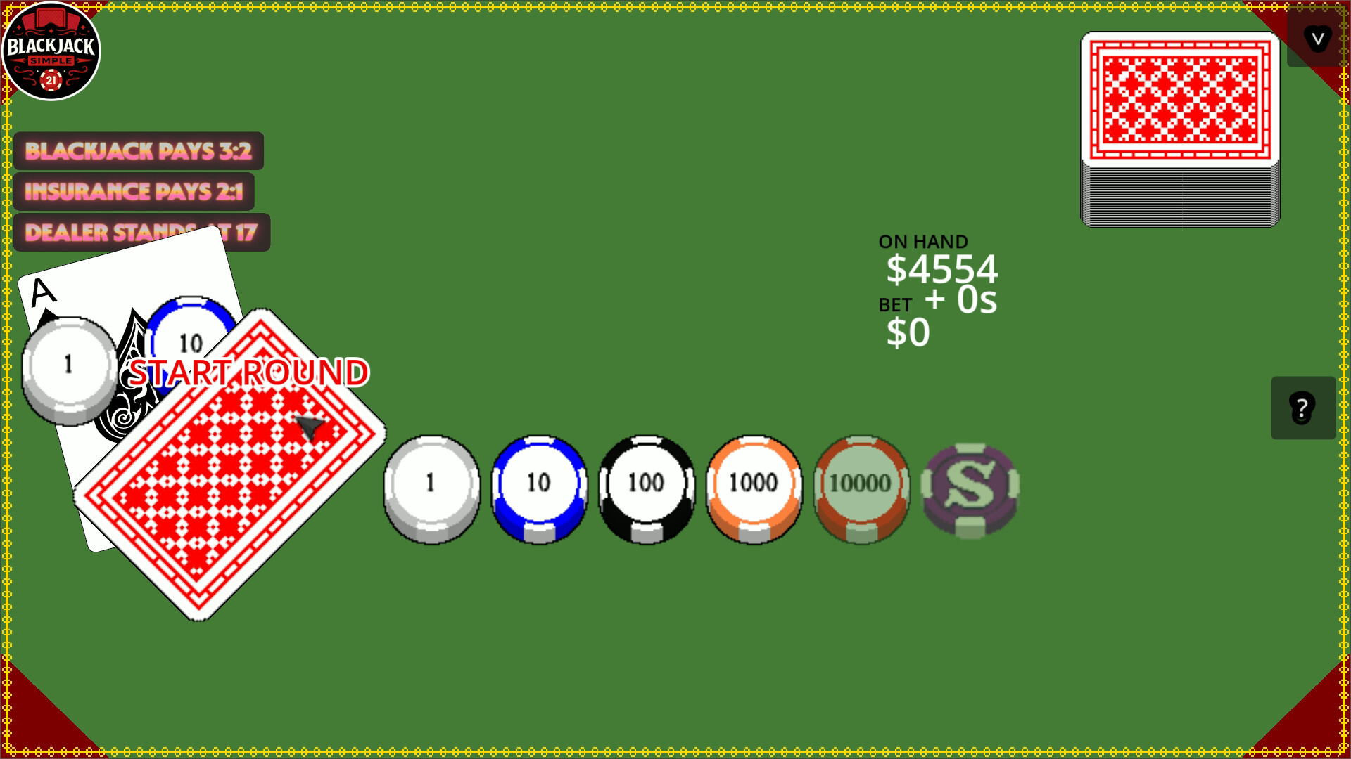 Blackjack Simple screenshot 3