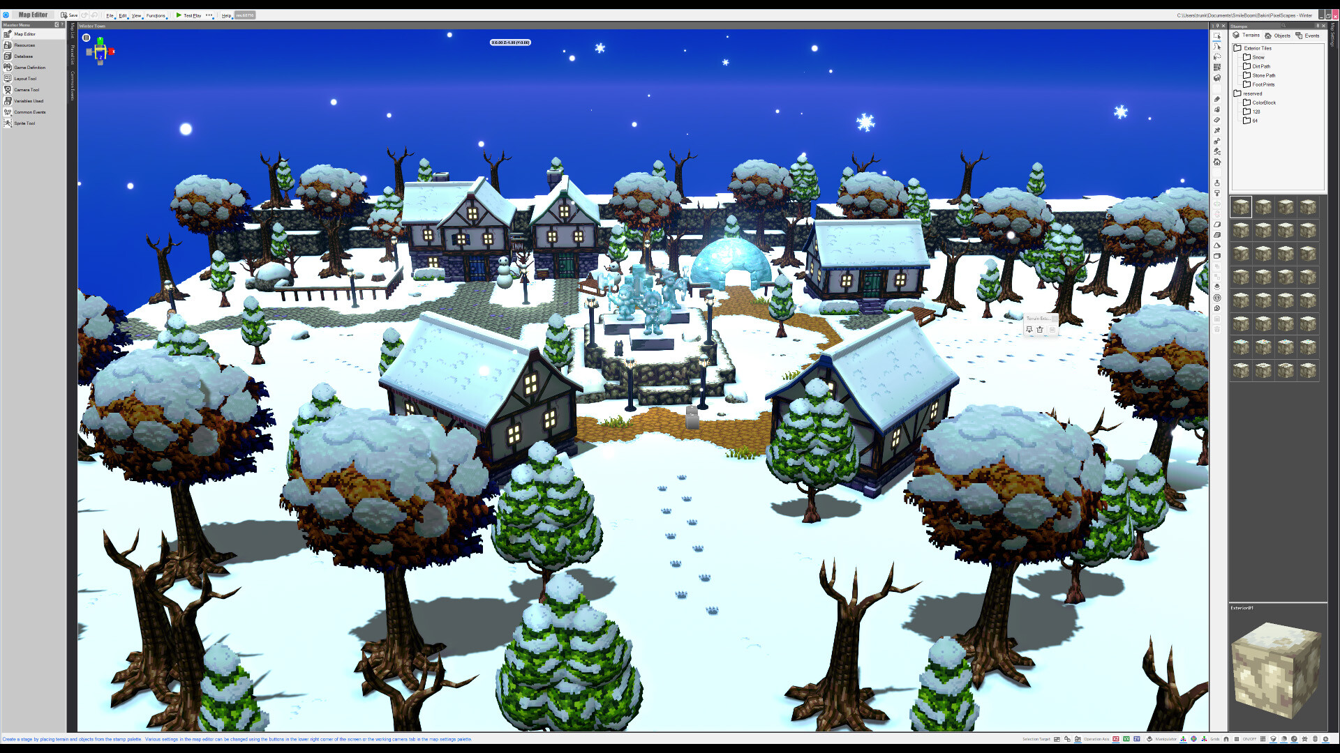 RPG Developer Bakin PixelScapes Winter Pack screenshot 4