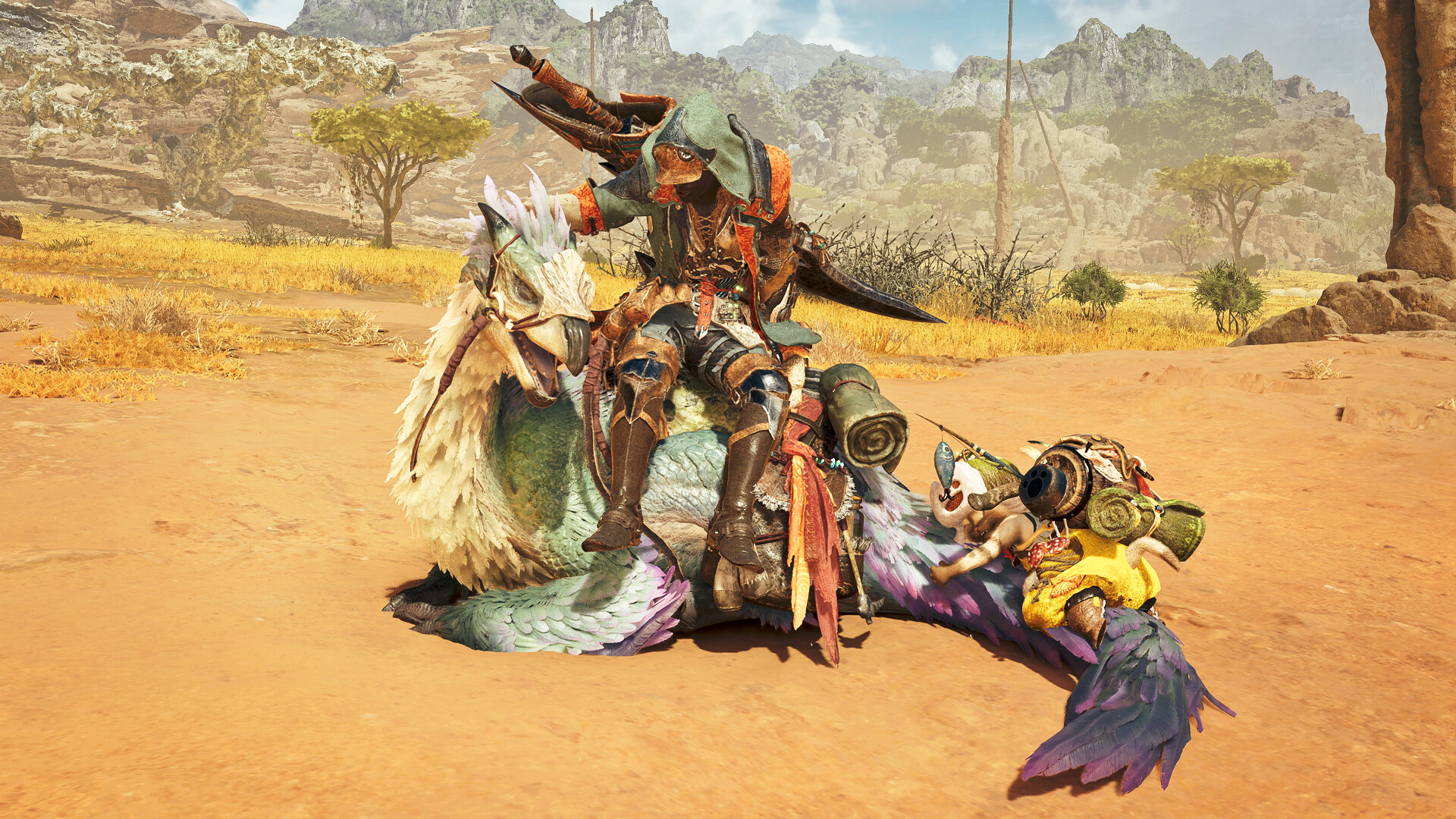 Monster Hunter Wilds - Gesture: Resting Seikret screenshot 1