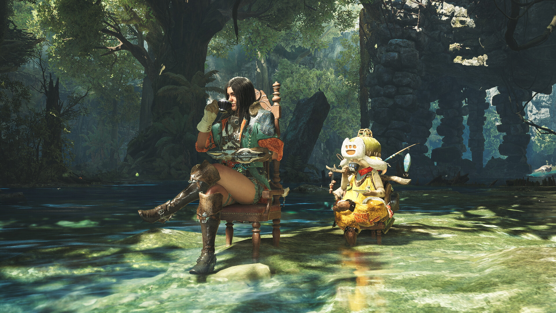 Monster Hunter Wilds - Gesture: Tea Time screenshot 1