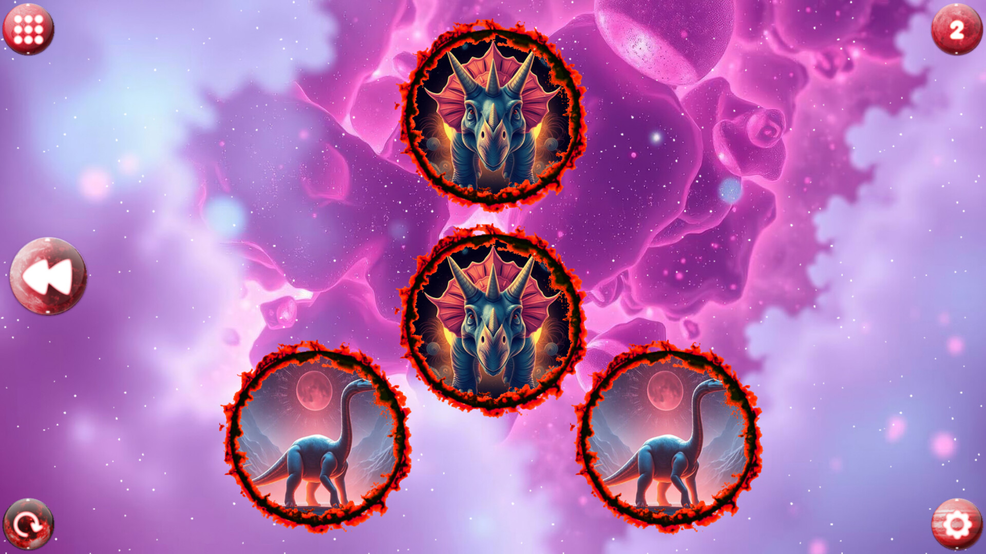 Space Memory: Dinosaurs screenshot 1