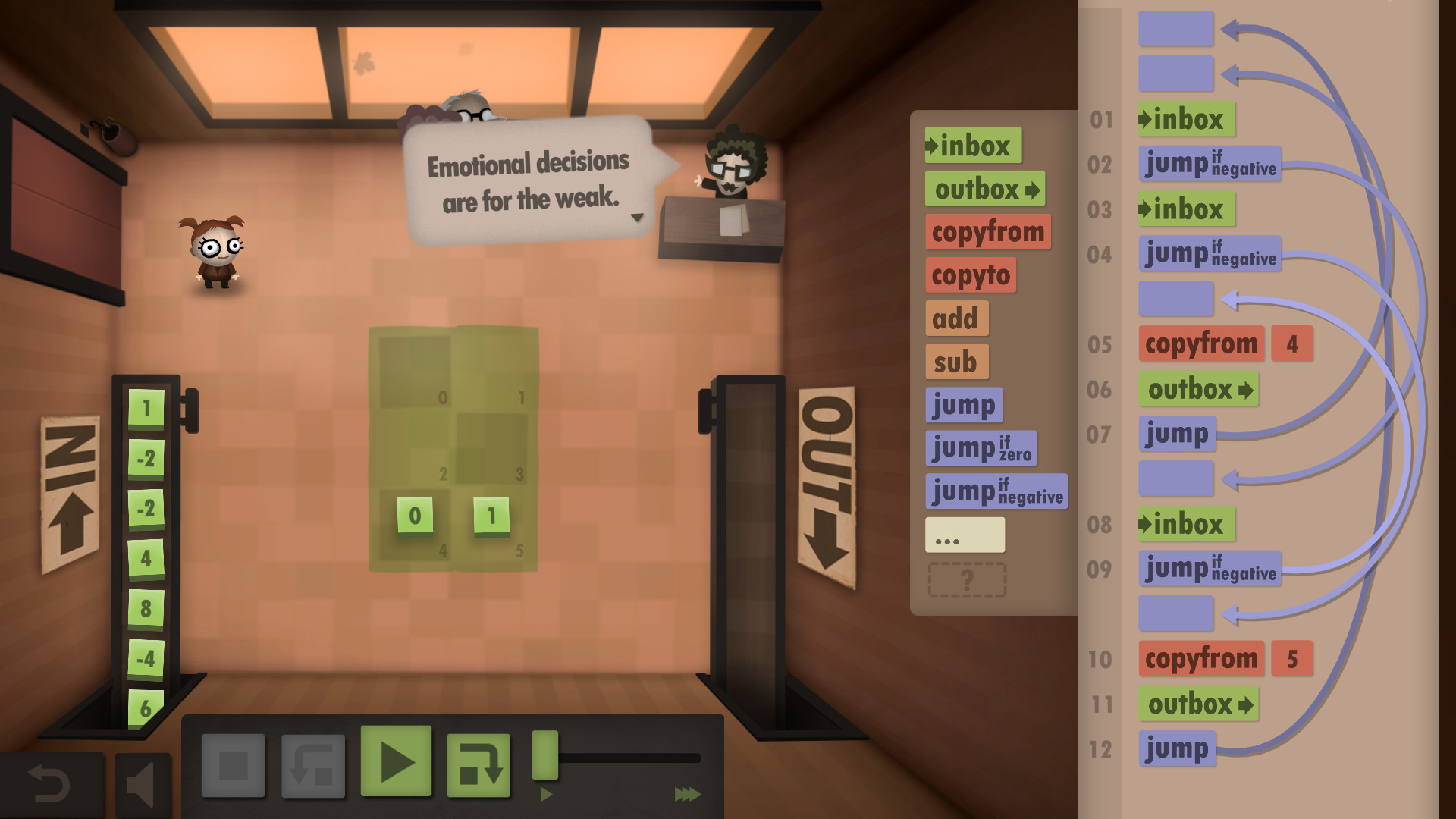 Human Resource Machine screenshot 2